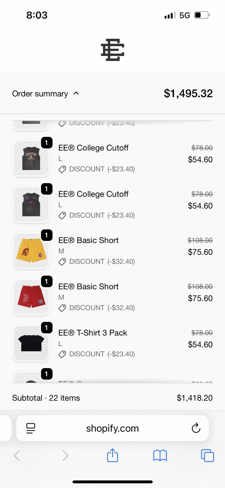 Eric Emanuel Eric Emanuel EE yellow USC Trojans shorts medium Size US 30 / EU 46 - 2 Thumbnail
