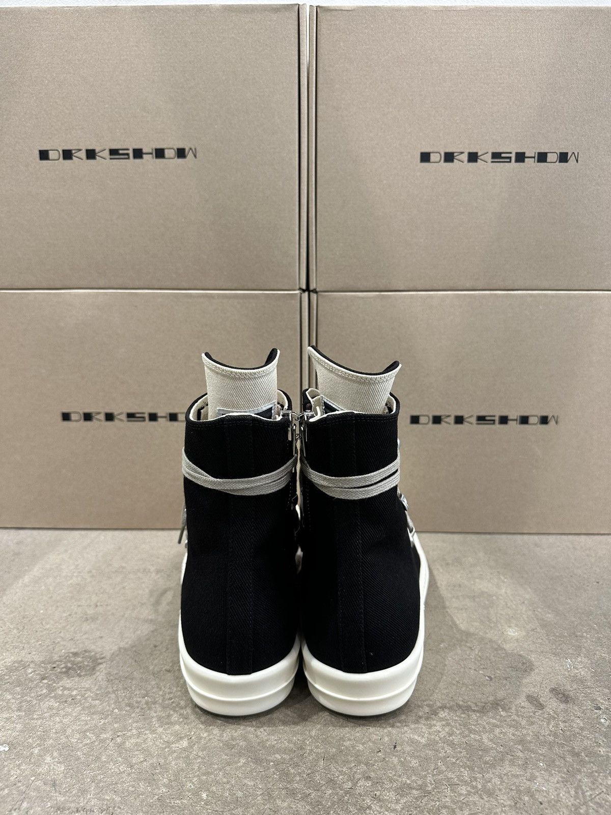 Rick Owens Drkshdw RICK OWENS - DRKSHDW Hexa Sneaker Black Pearl Milk Size US 8 / EU 41 - 4 Thumbnail