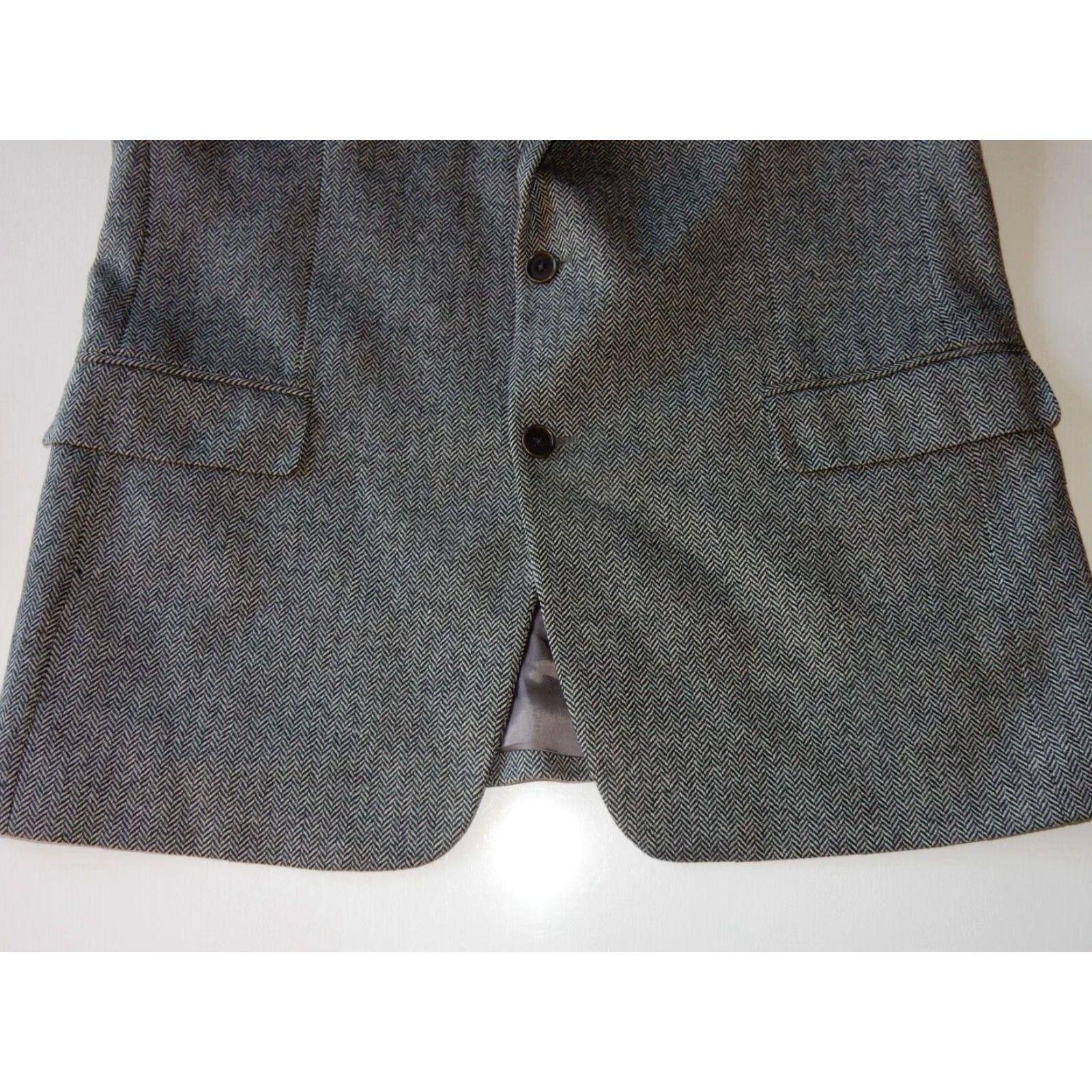 Brooks Brothers Brooks Brothers Men's Sport Coat Blazer Jacket 43R Gray Wool Blazer Coat 2 Button Vent Regular Coat Mens Size 46R - 3 Thumbnail