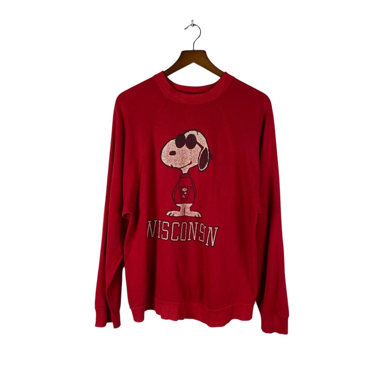 Peanuts Vintage Snoopy NCAA Winscosin Badger Sweatshirt Size US M / EU 48-50 / 2 - 1 Thumbnail