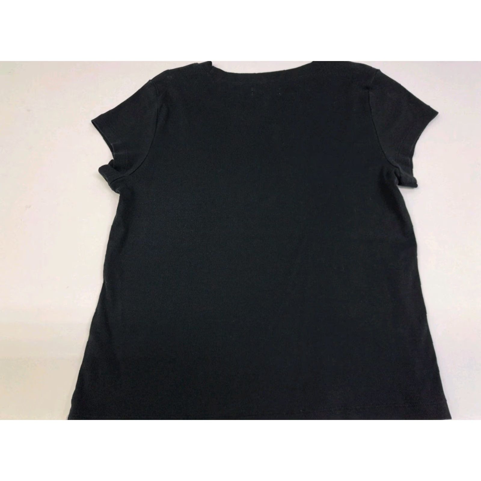 Madewell Madewell Shirt Women L Black Crew Neck Short Sleeve Pullover Cotton T-Shirt Basic Size L / US 10 / IT 46 - 2 Thumbnail
