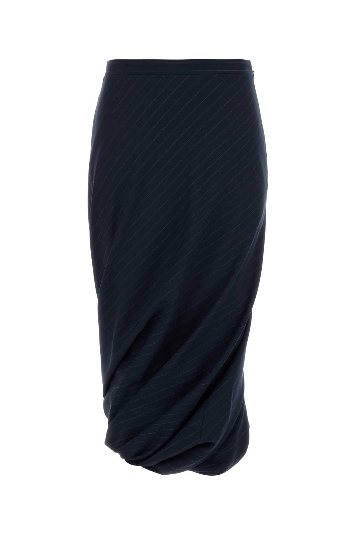 Balenciaga Embroidered Wool Skirt Size 28" / US 6 / IT 42 - 1 Thumbnail