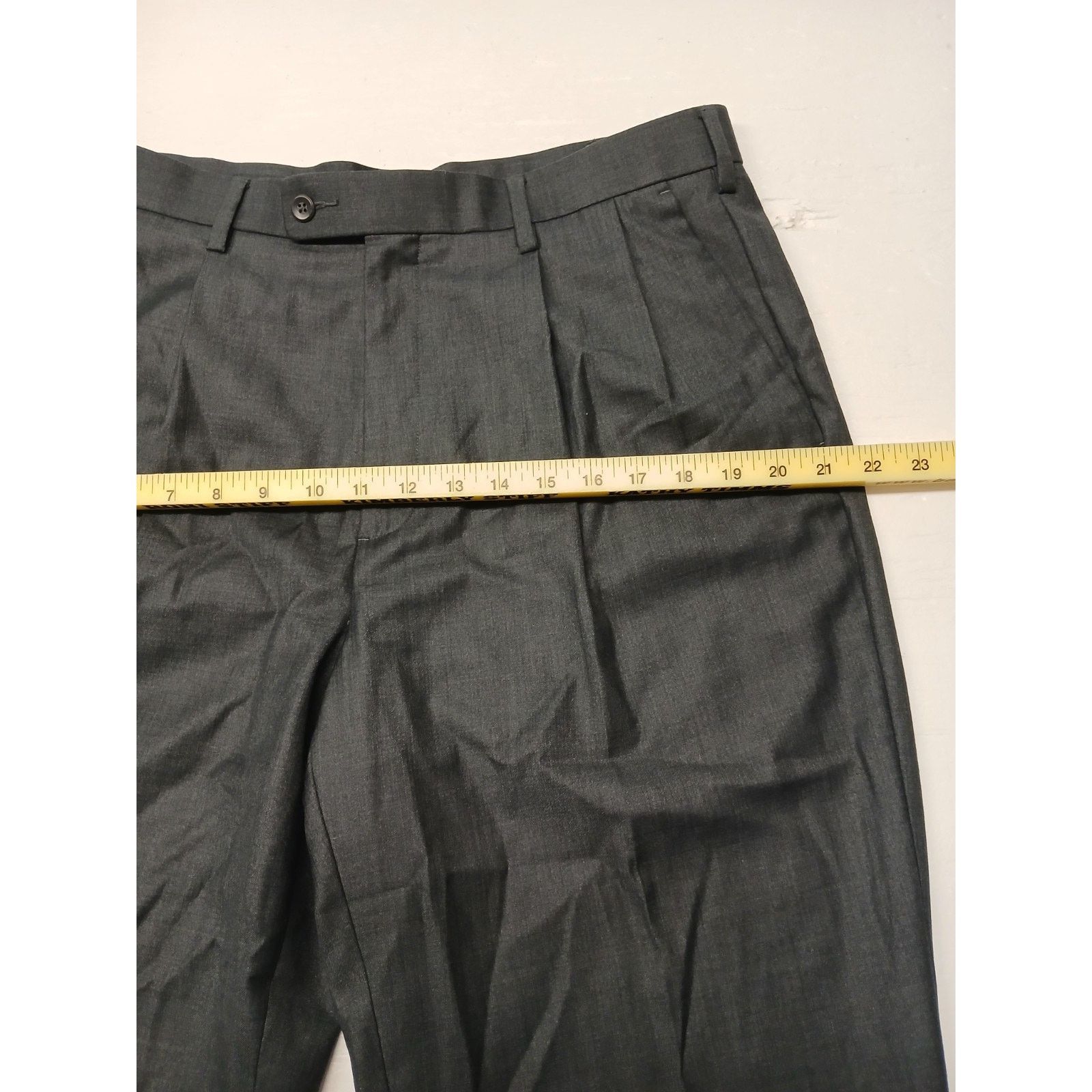 Savane Savane (34x32) Gray Relaxed Fit Dress Slacks Size US 34 / EU 50 - 3 Thumbnail