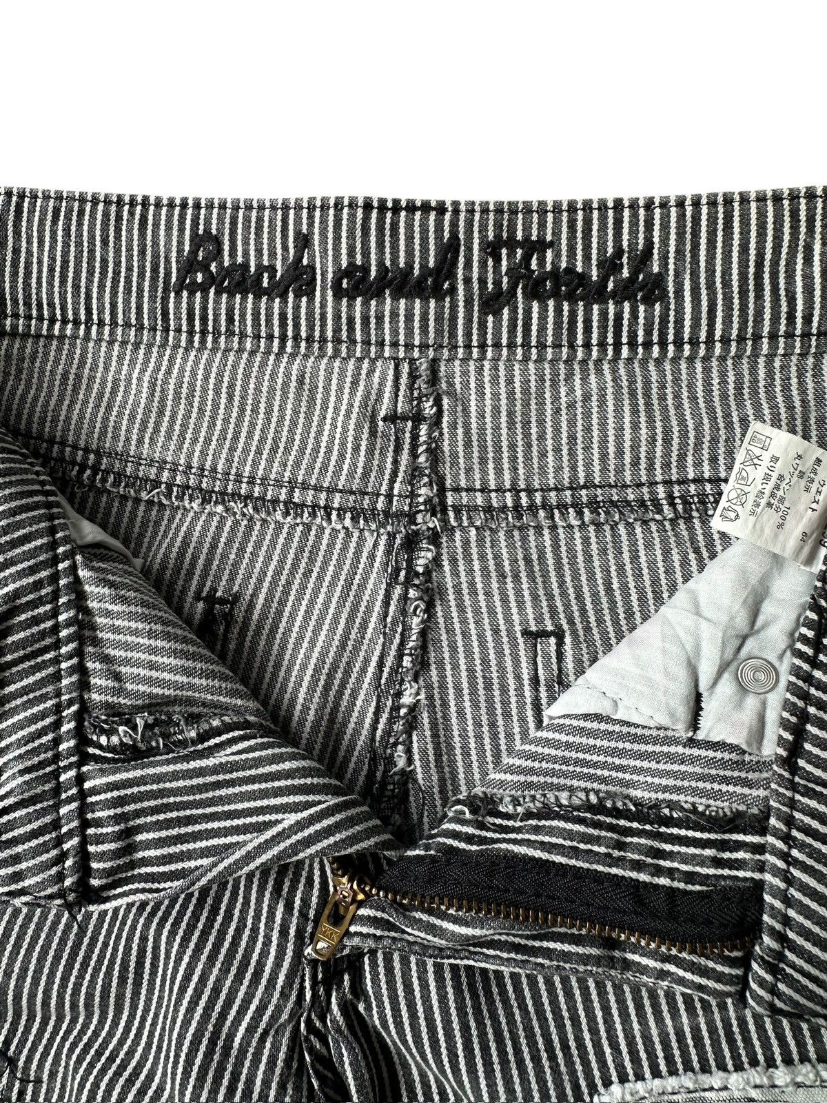 Japanese Brand [32/40] 00s Back & Forth boro wabash stripe jeans Size US 32 / EU 48 - 7 Thumbnail