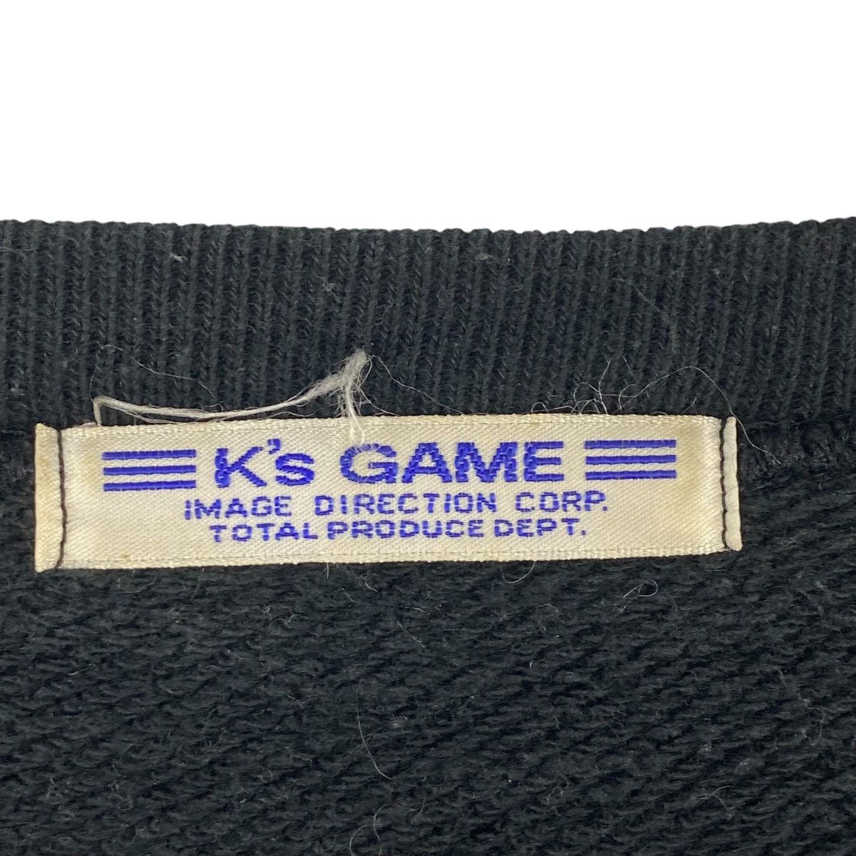 Vintage Vintage K’s Game Printed Crewneck Sweatshirt Black Size M Size US M / EU 48-50 / 2 - 7 Thumbnail