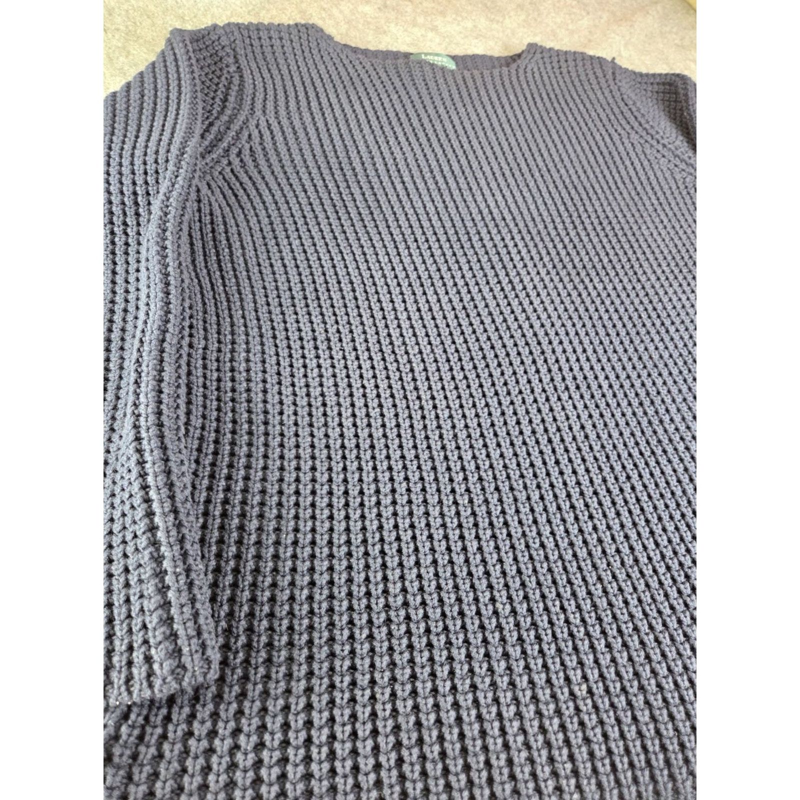 Ralph Lauren Ralph Lauren Sweater Women XL Navy Blue Knit Pullover Long Sleeve" Size XL / US 12-14 / IT 48-50 - 2 Thumbnail