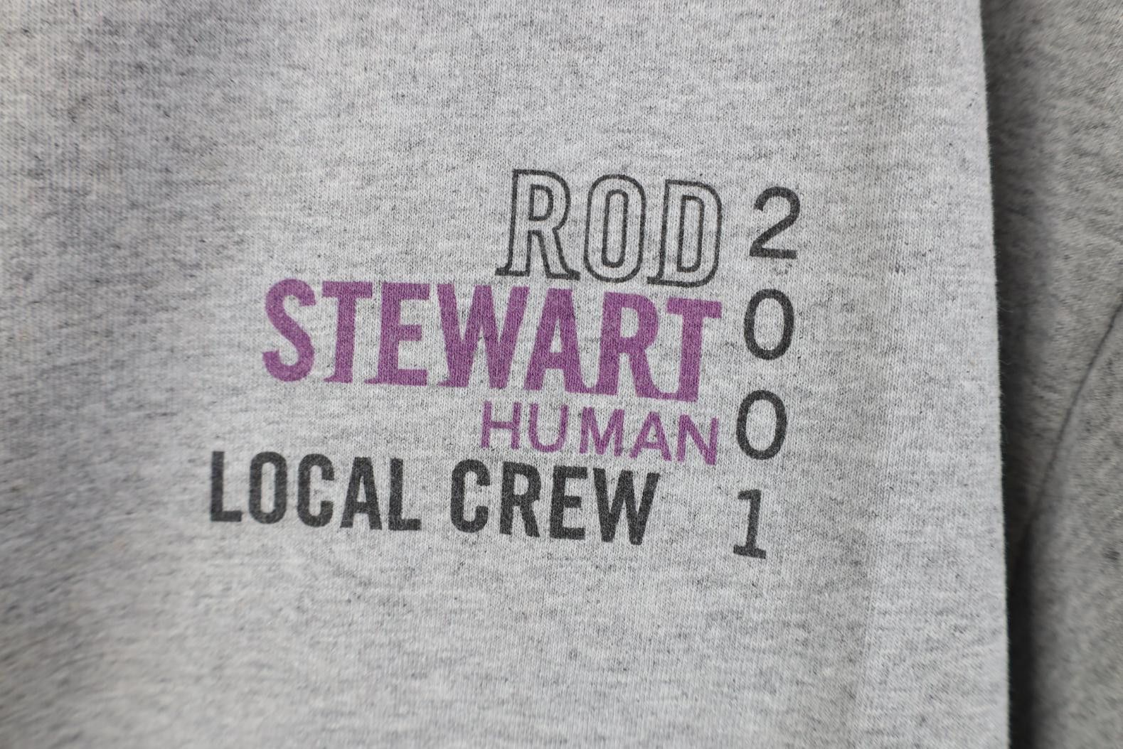 Vintage Vintage Local Crew 2001 Human Tour Rod Stewart Band T-Shirt Size US XL / EU 56 / 4 - 4 Thumbnail
