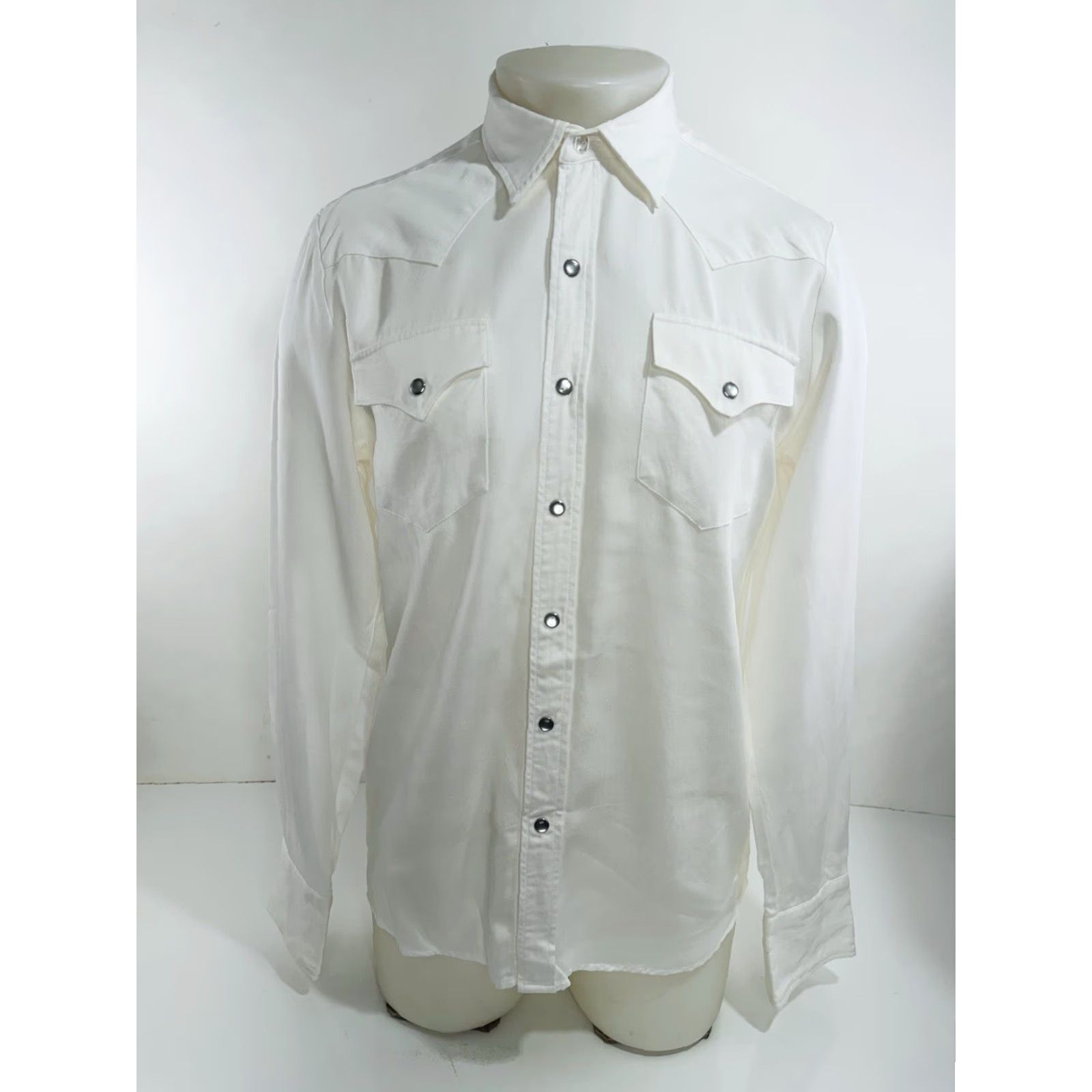 Vintage H Bar C - Black Label Pearl Snap Western Mens S Shirt Size US S / EU 44-46 / 1 - 2 Thumbnail