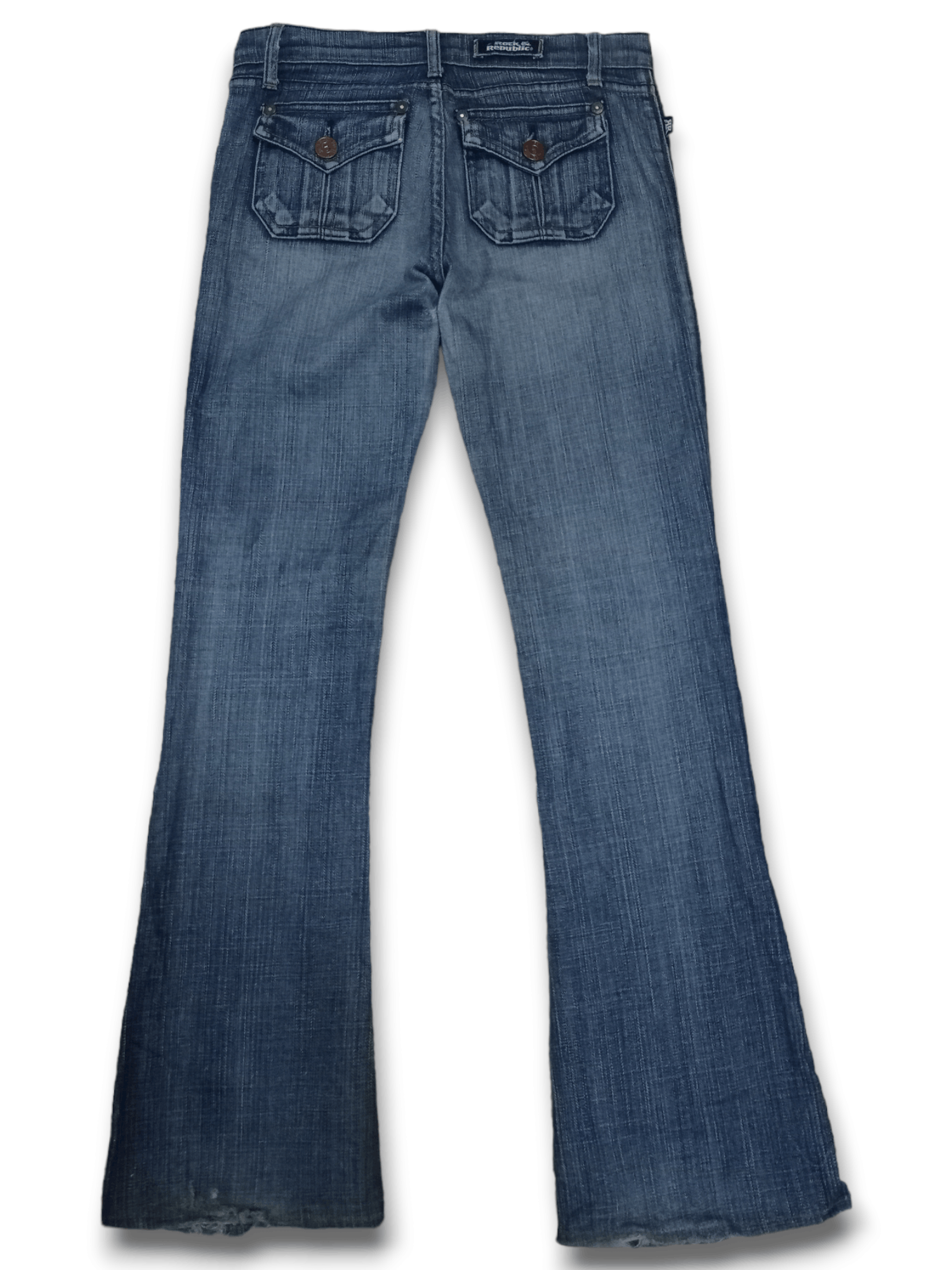 Rock & Republic Vintage Rock & Republic Blue Wash Flare Jeans Size 29" - 2 Thumbnail