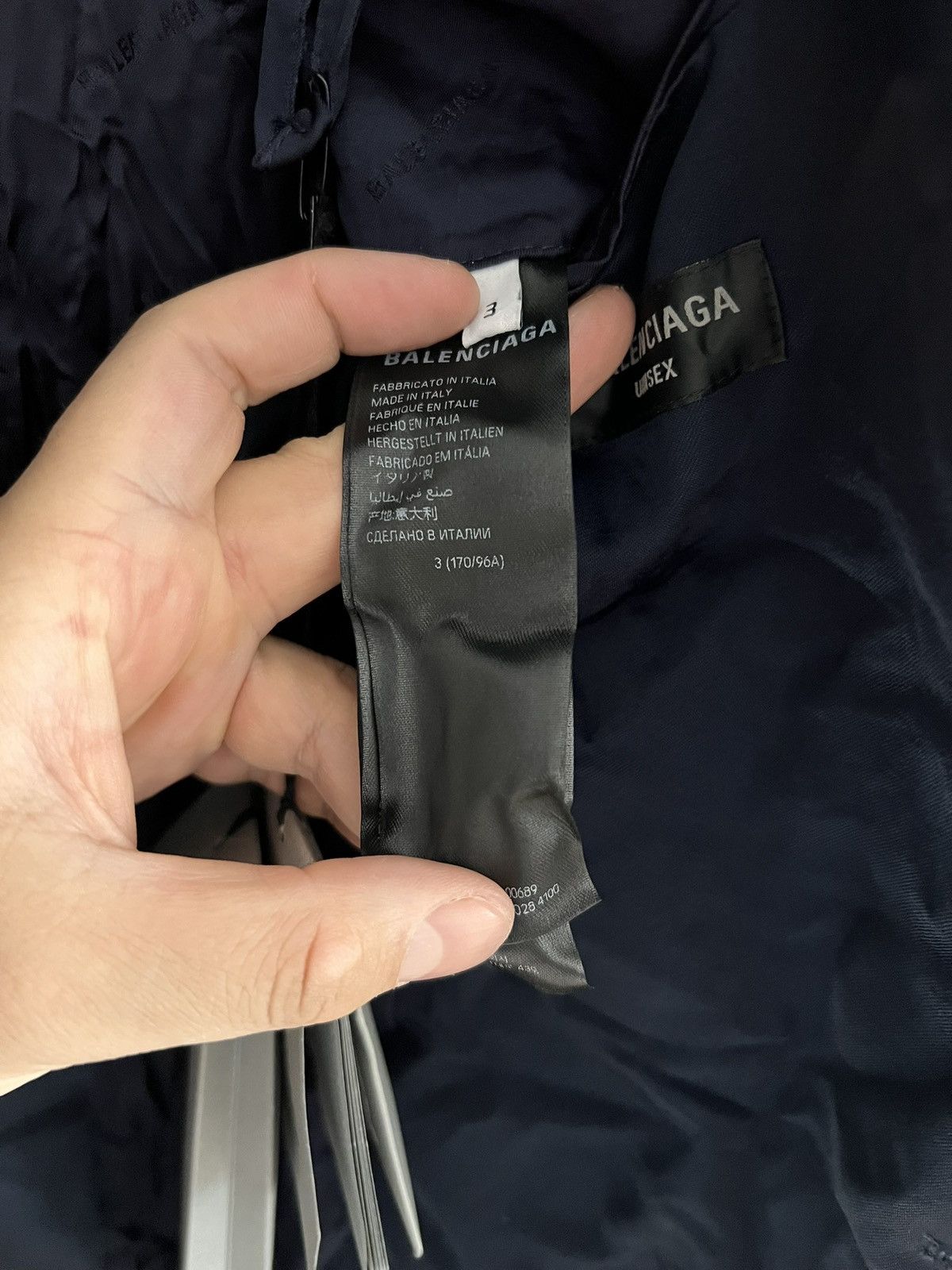 Balenciaga Balenciaga Steroid DB Jacket Navy Size XXL / US 16-18 / IT 52-54 - 9 Thumbnail
