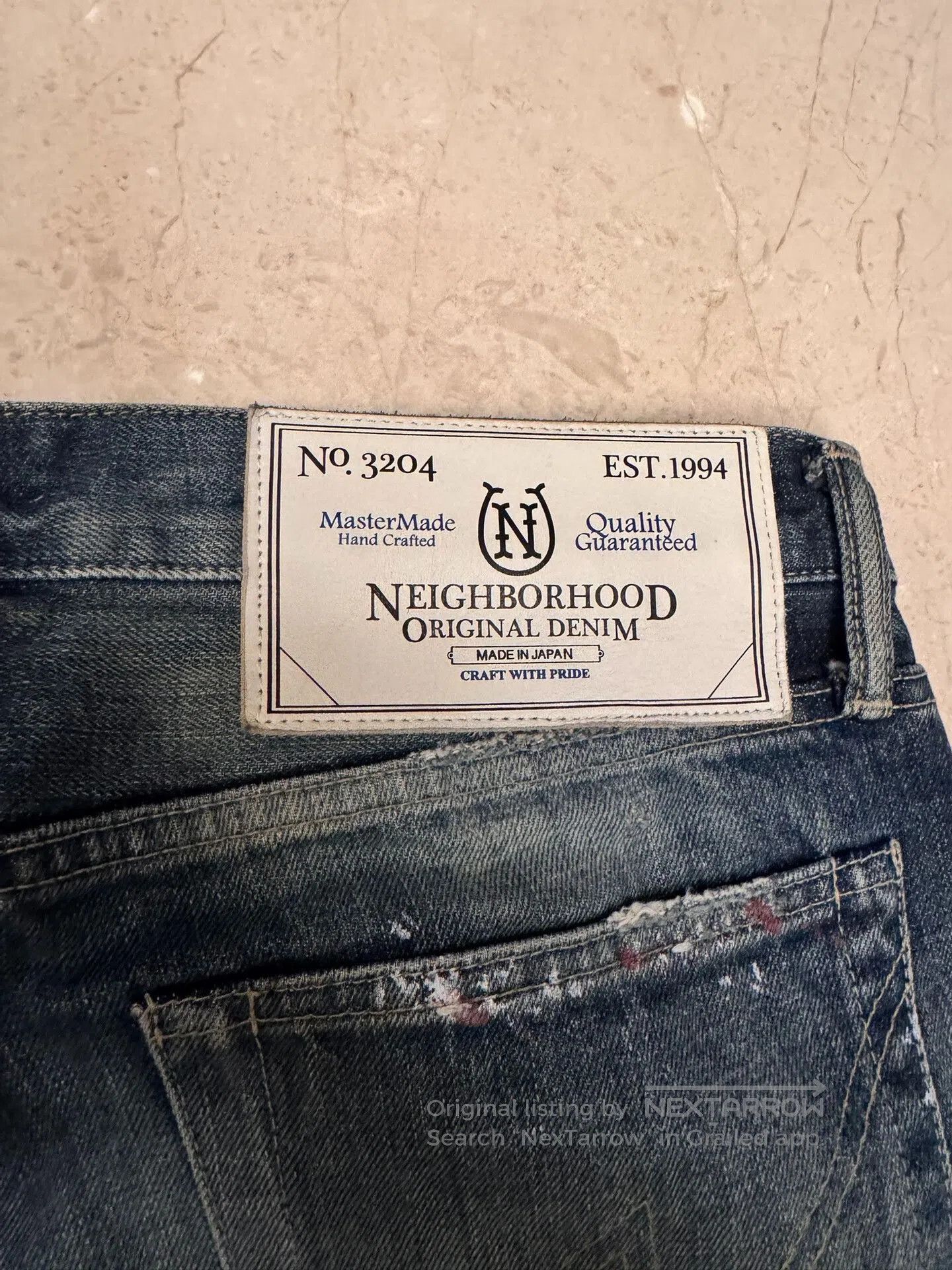 Neighborhood neighborhood distressed blue denim jeans. Size US 28 / EU 44 - 3 Thumbnail