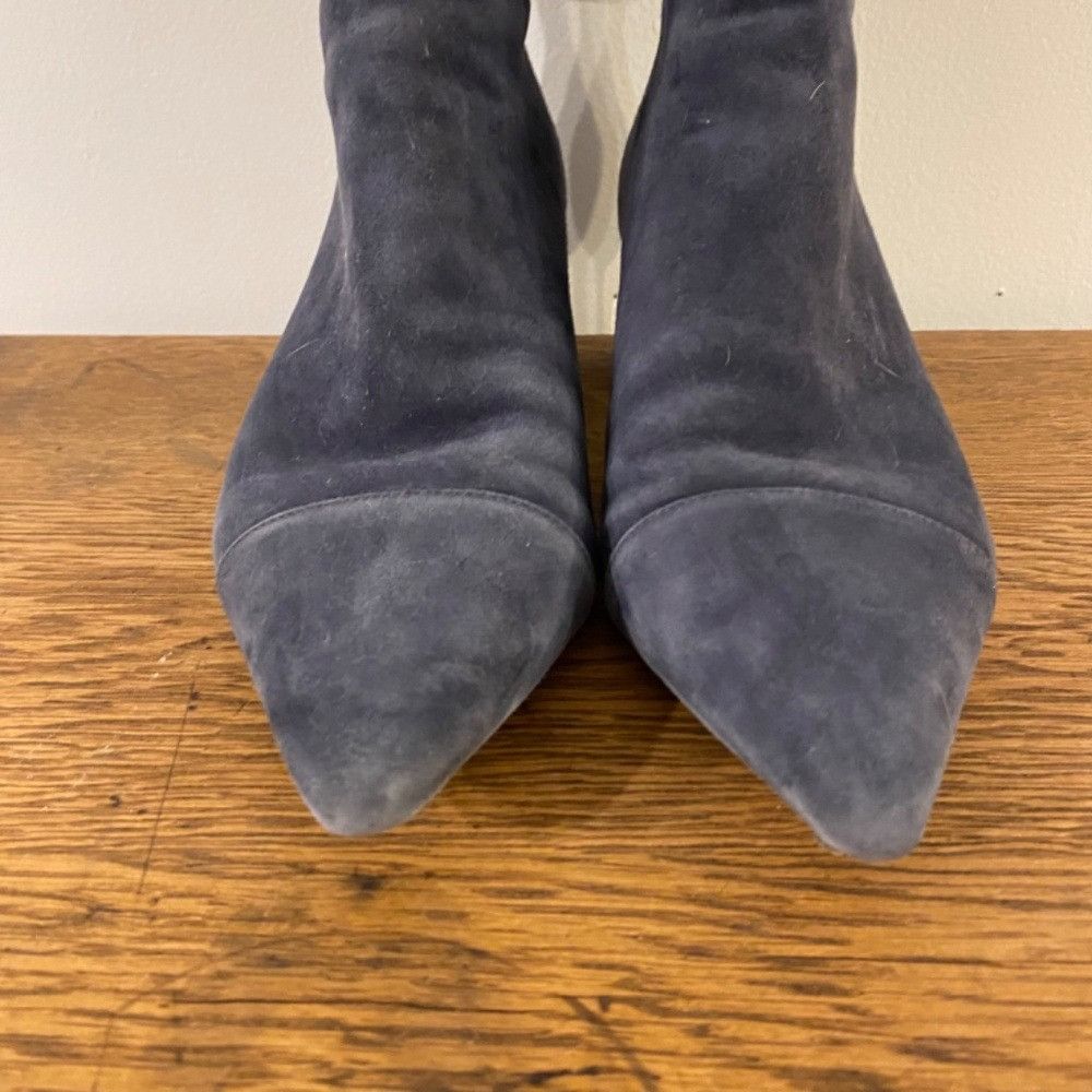 Alexandre Birman Alexandre Birman Blue Suede Heeled Boots EU 38.5 Size US 8 / IT 38 - 5 Thumbnail