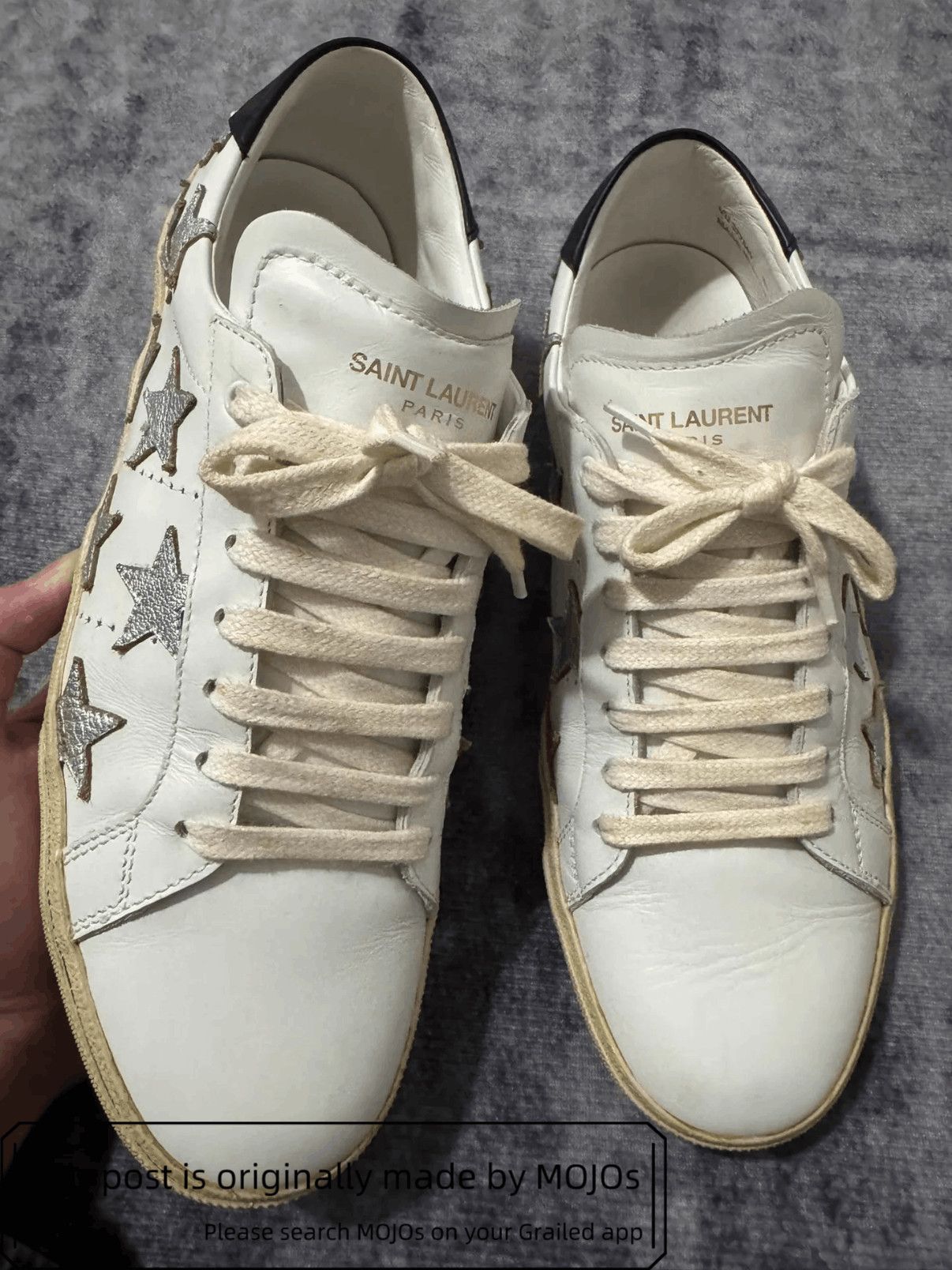 Sz 39 Saint Laurent Paris 15SS Stars Patch Lo-top mojos12121