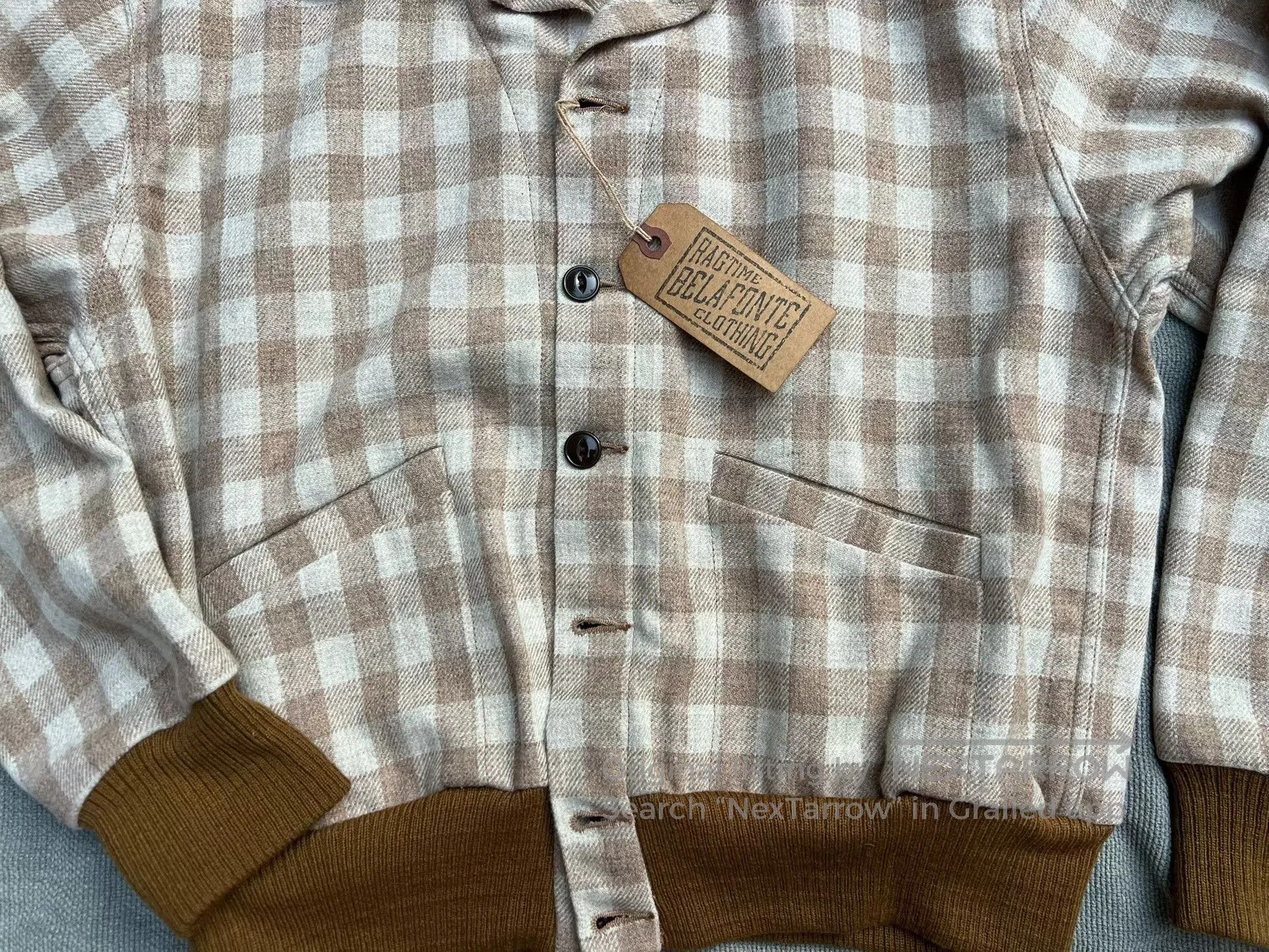 Japanese Brand Classic Checkered Jacket by Belafonte. Size US M / EU 48-50 / 2 - 2 Thumbnail