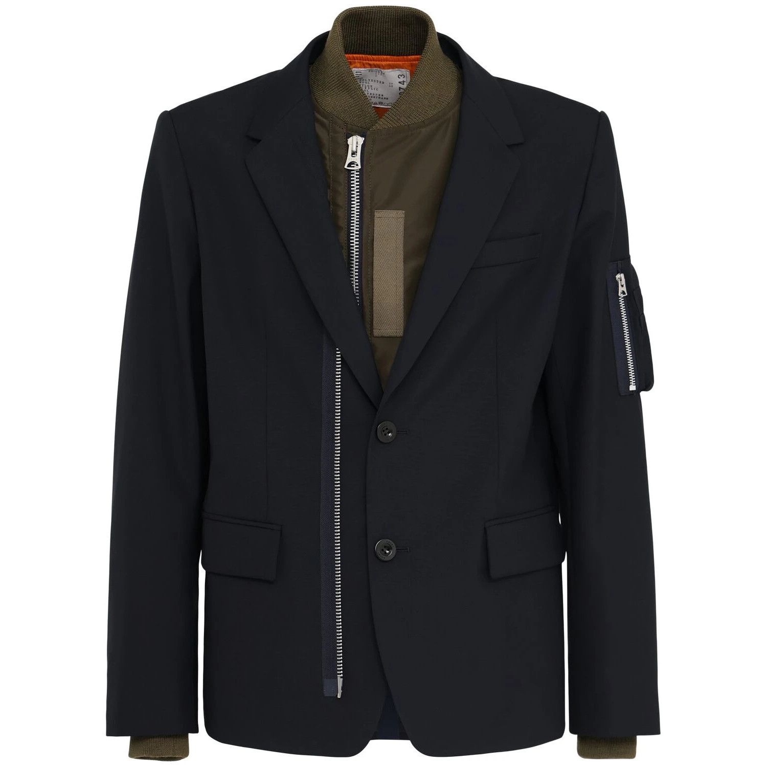 Sacai SACAI Blue Suiting Jacket New & Authentic (Men's size:L;) Size US L / EU 52-54 / 3 - 1 Thumbnail