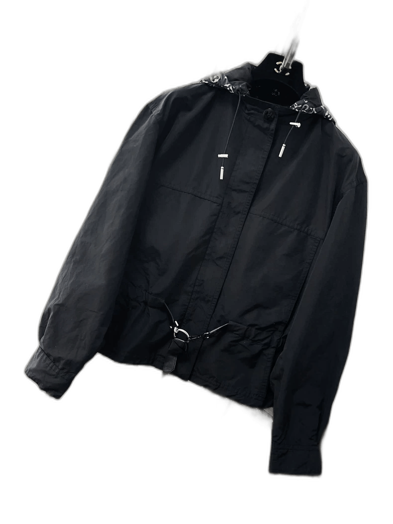 Louis Vuitton Louis Vuitton Black Hooded Jacket Size M / US 6-8 / IT 42-44 - 1 Thumbnail