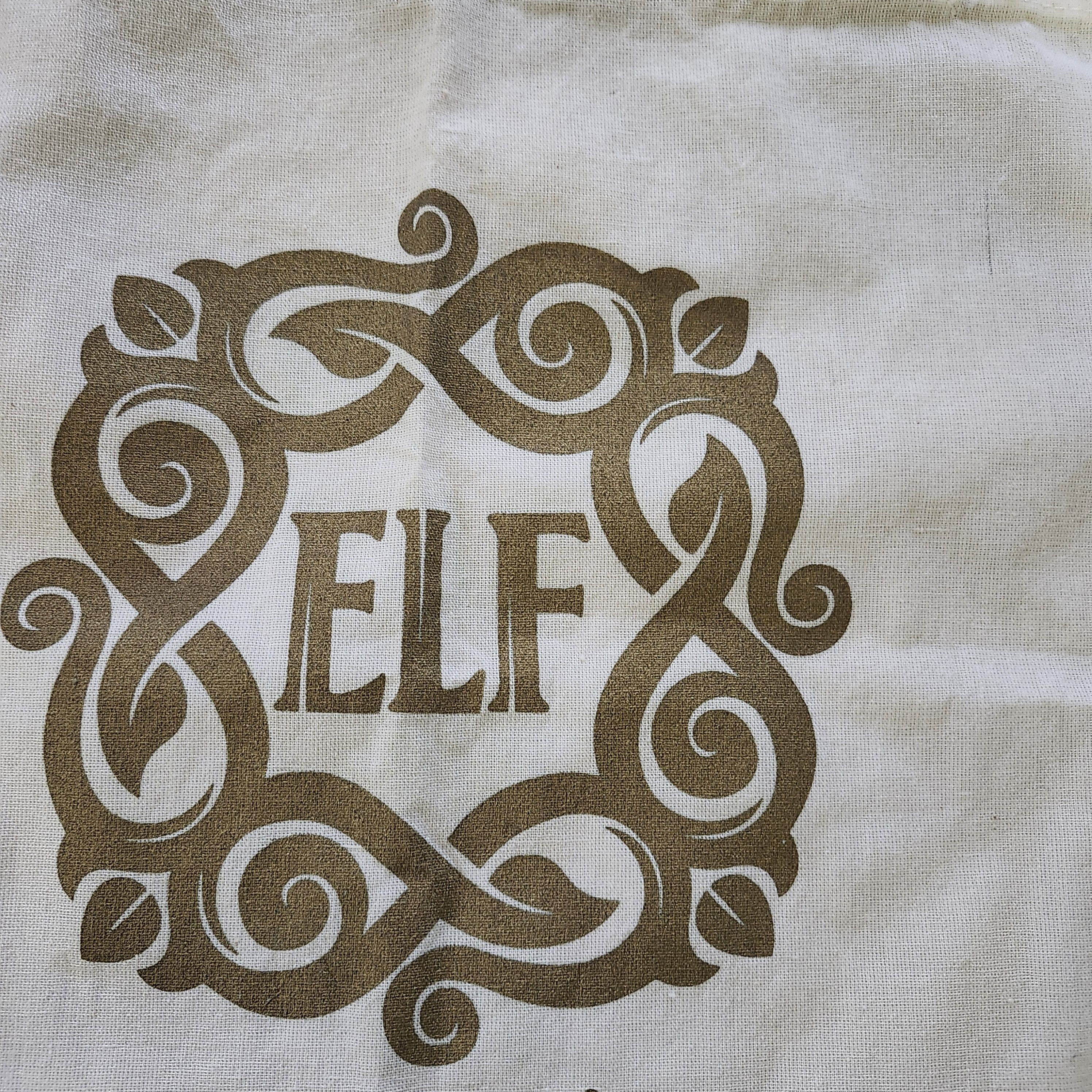 Other ELF "Made by Hand" Reusable Canvas Tote Bag Shopping Beach Size ONE SIZE - 2 Thumbnail