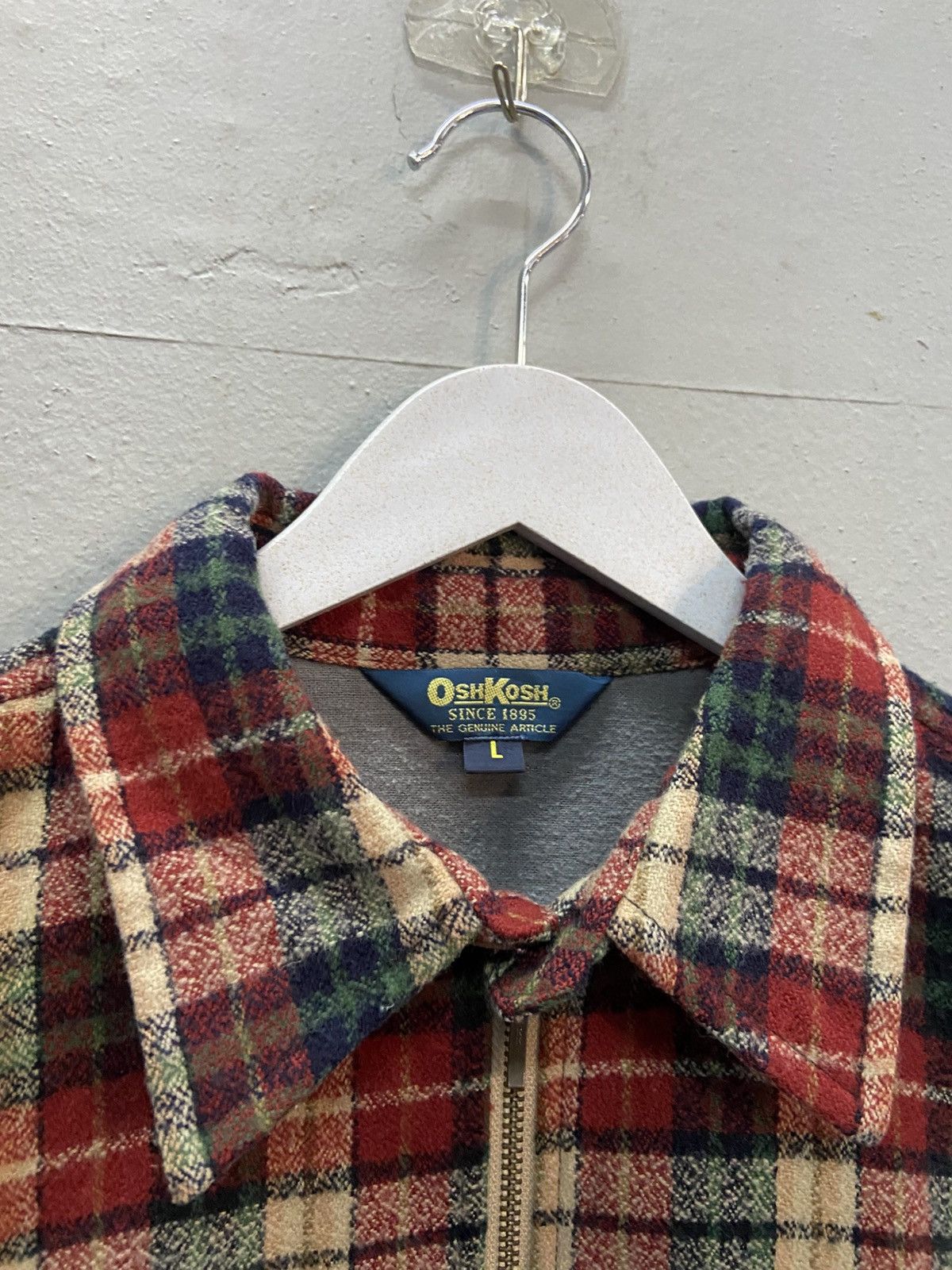 Oshkosh VINTAGE OSHKOSH FLANNEL WOOL JACKET Size US L / EU 52-54 / 3 - 3 Thumbnail
