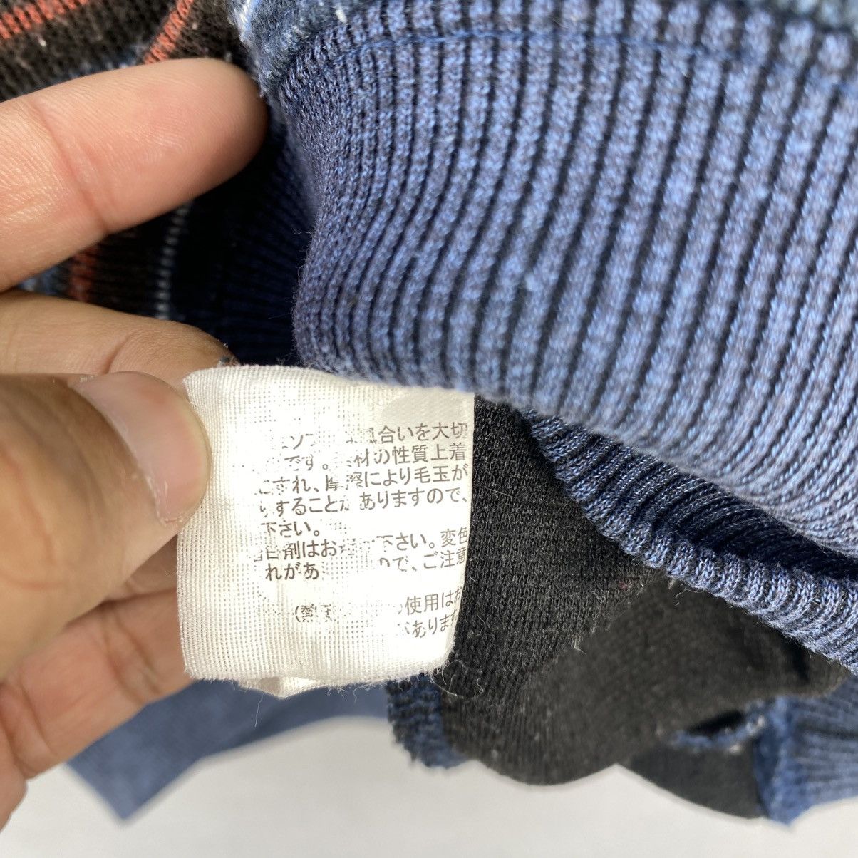 Japanese Brand Vintage Dandyl Striped Half-Zip Knit Sweater Pullover Size US M / EU 48-50 / 2 - 15 Thumbnail