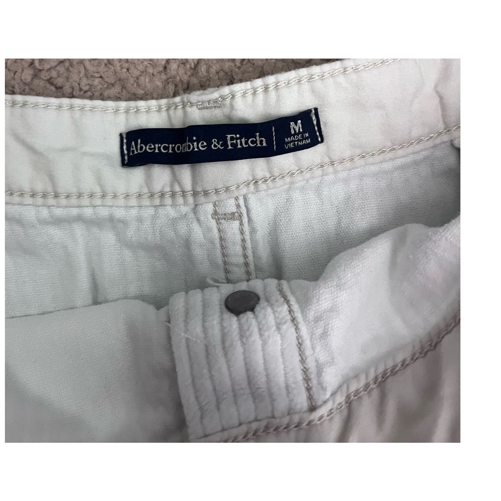 Abercrombie & Fitch Vintage White Corduroy Abercrombie and Fitch Skirt M Size 32" / US 10 / IT 46 - 5 Thumbnail