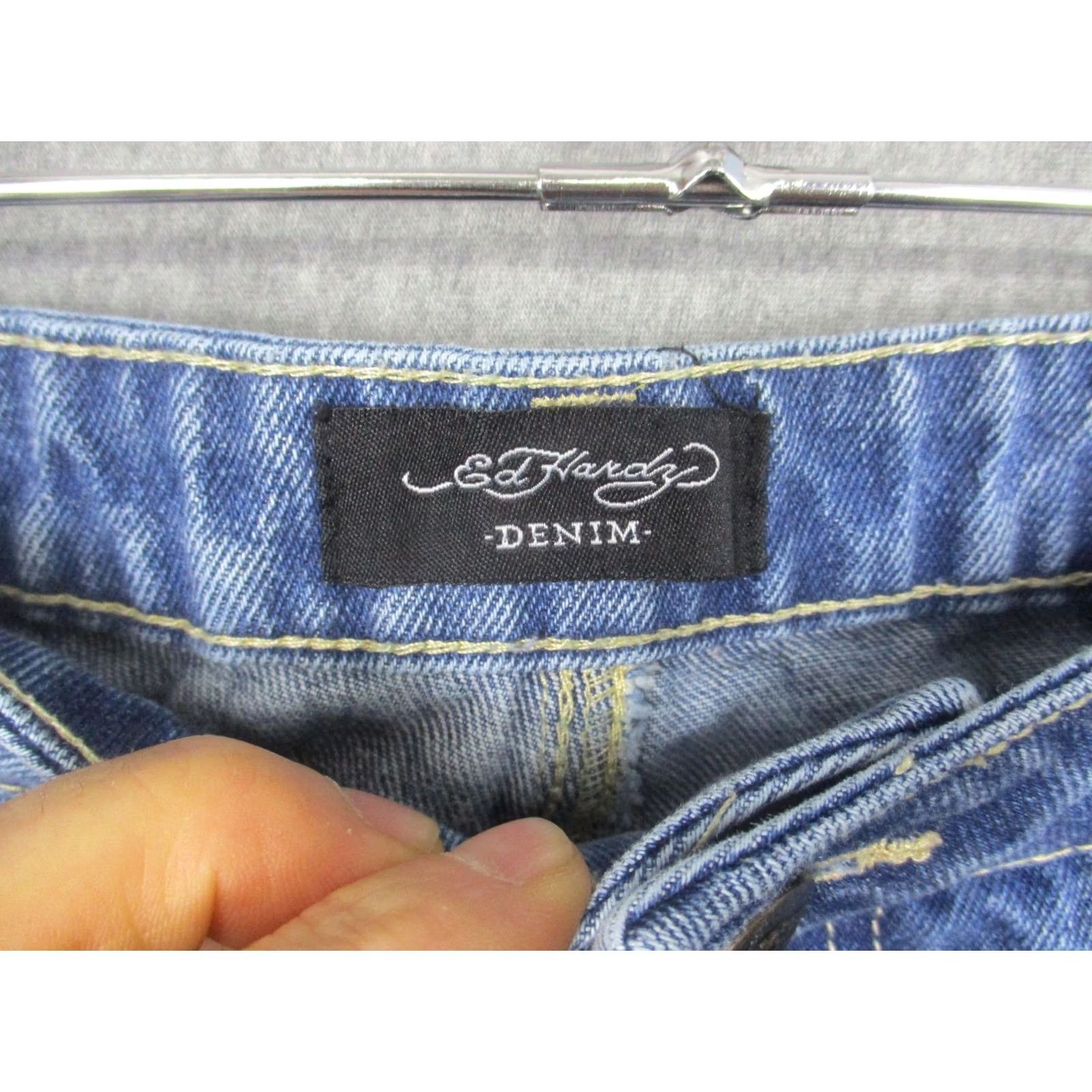 Ed Hardy Ed Hardy Jeans Mens 34x30 Blue Tiger Tattoo Size US 34 / EU 50 - 5 Thumbnail