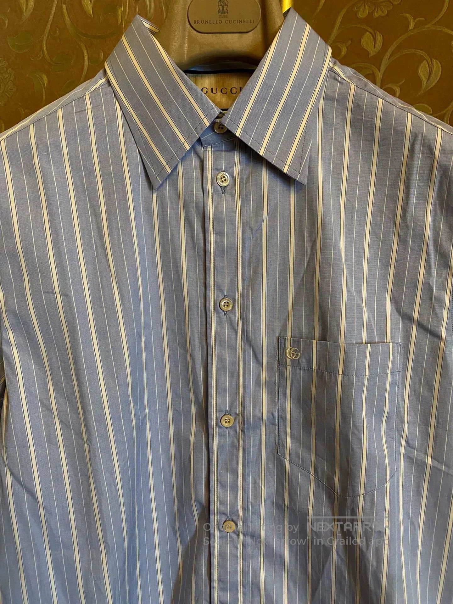 Gucci Gucci Blue White Striped Short. Size US M / EU 48-50 / 2 - 3 Thumbnail