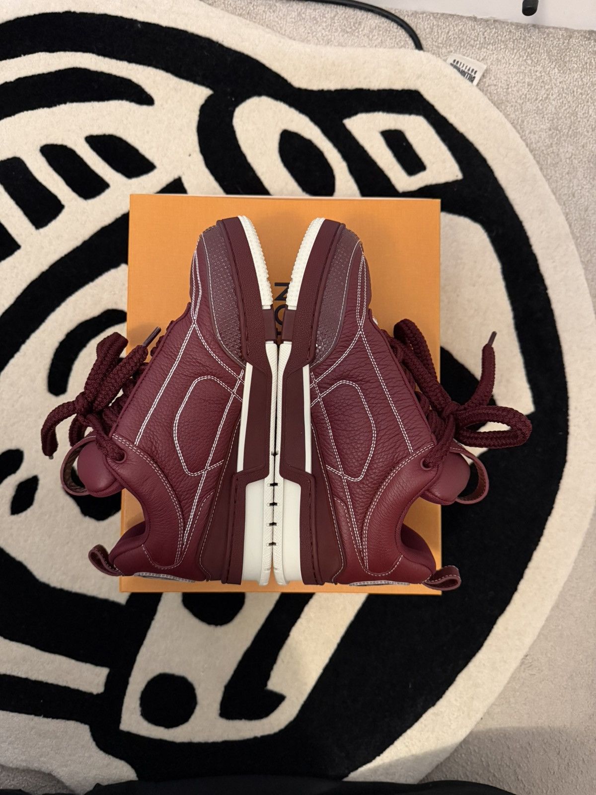 Louis Vuitton Louis Vuitton Skate Sneakers in Bordeaux Red Size US 7.5 / EU 40-41 - 8 Thumbnail