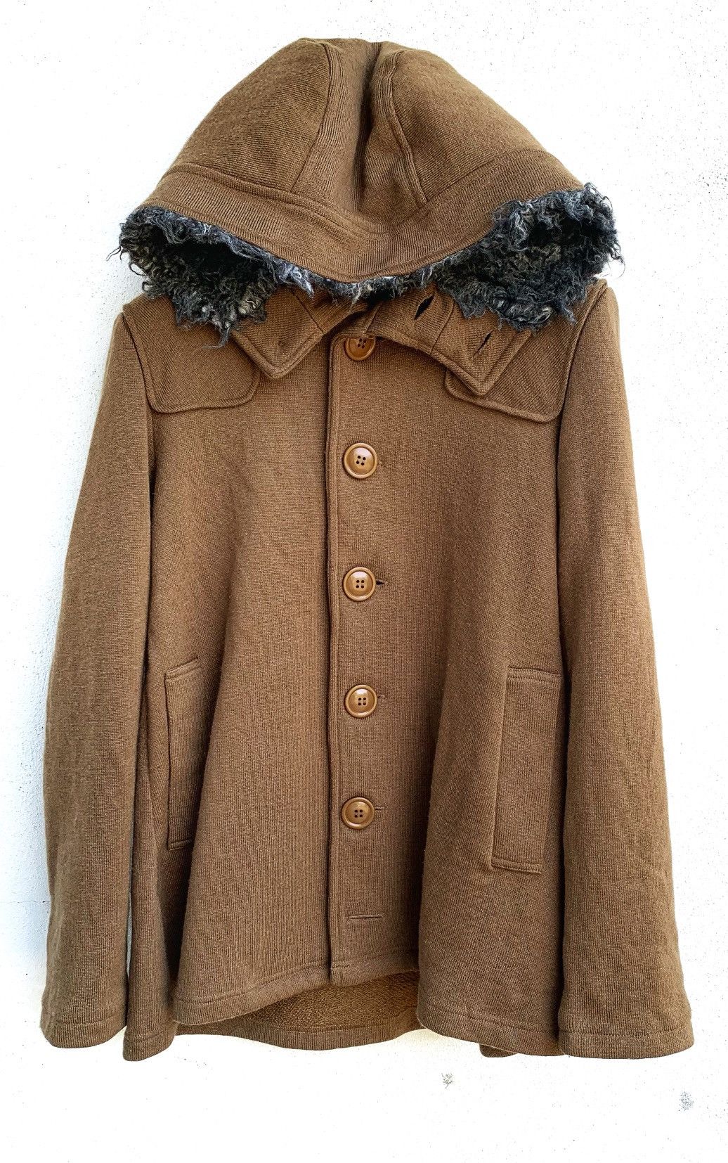 Issey Miyake Vintage Big buttons Sweather Hoodie. Size M / US 6-8 / IT 42-44 - 2 Thumbnail