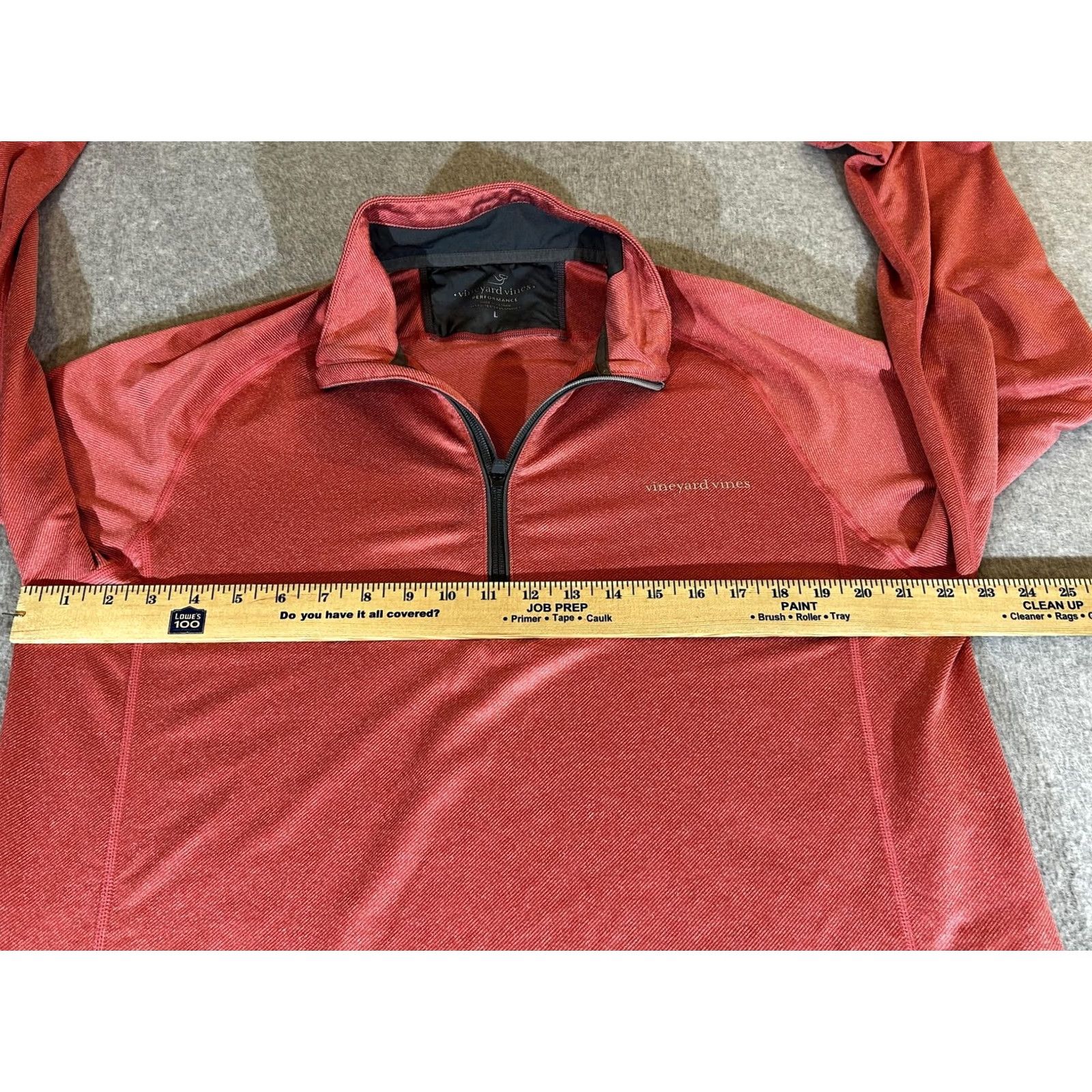Vineyard Vines VINEYARD VINES Pullover Mens Large Red 1/4 Zip Performance Sankaty Golf Shirt Size US L / EU 52-54 / 3 - 3 Thumbnail
