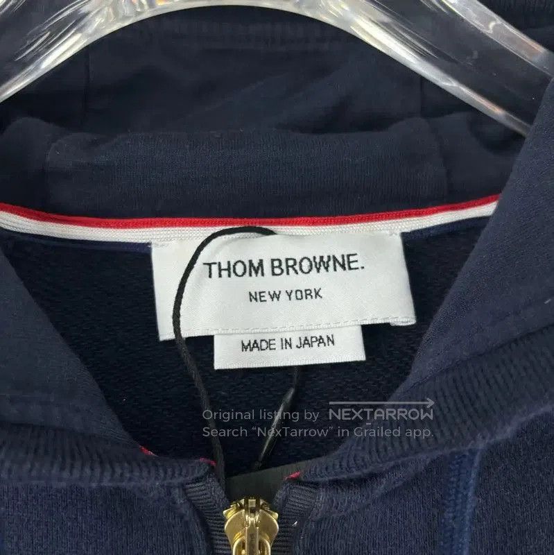 Thom Browne Thom Browne Women's Navy Striped Cotton Jacket . Size XS / US 0-2 / IT 36-38 - 4 Thumbnail