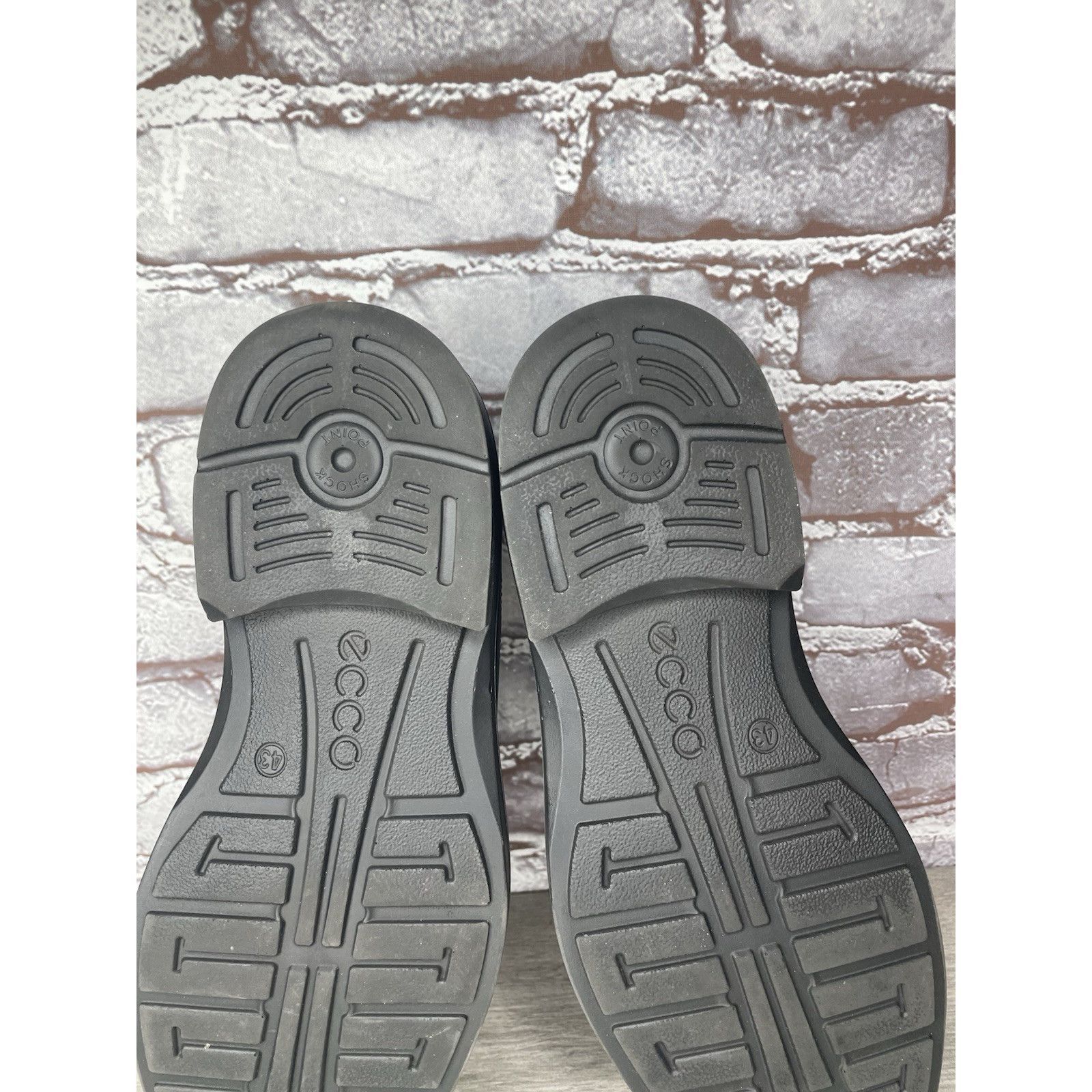 Ecco Ecco Black Leather Apron Toe Slip On Casual Loafers Shoes Me Size US 10 / EU 43 - 8 Thumbnail