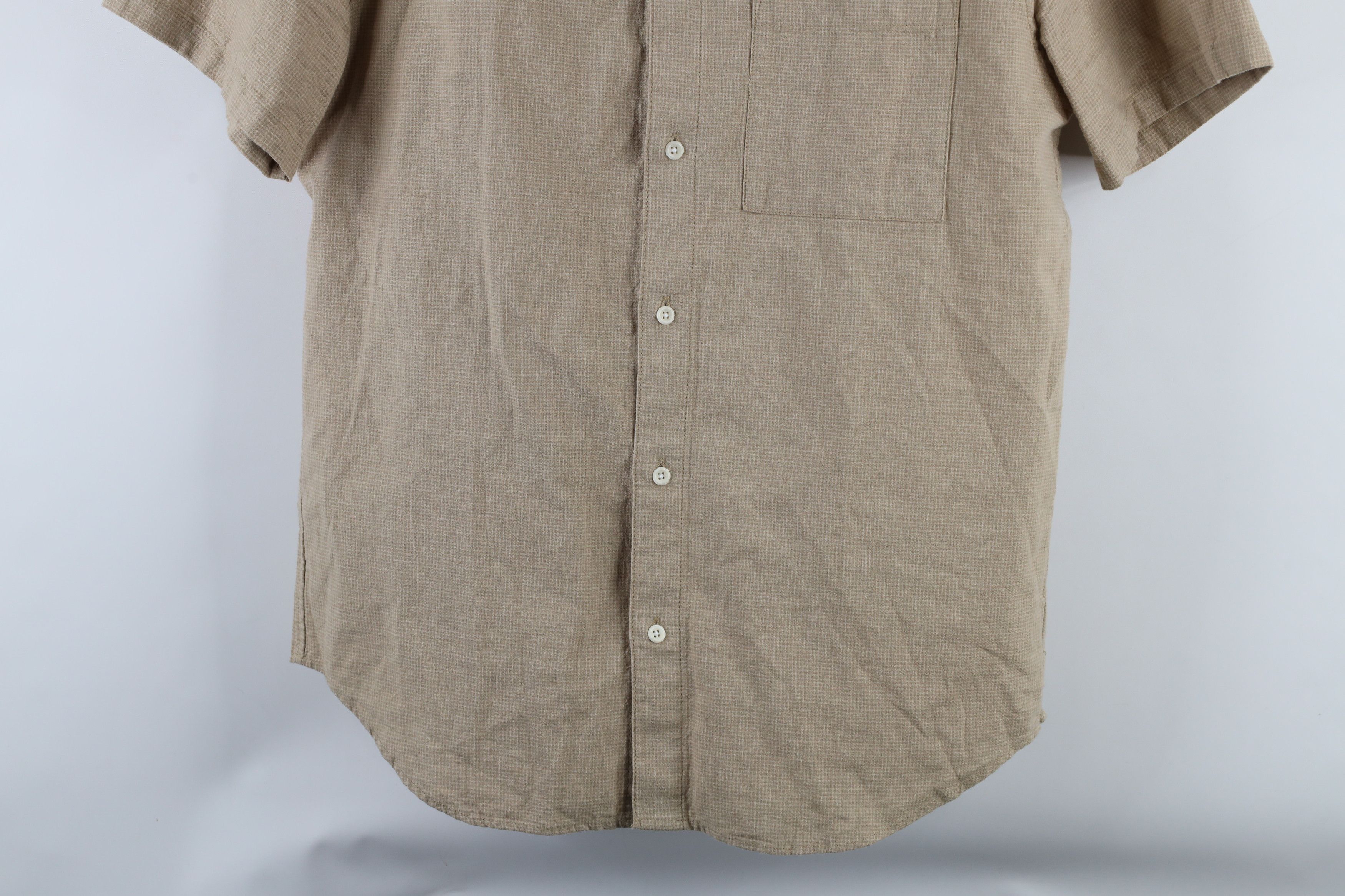 Madewell × Vintage Madewell Fit Linen Blend Short Sleeve Collared Button Shirt Size US M / EU 48-50 / 2 - 3 Thumbnail