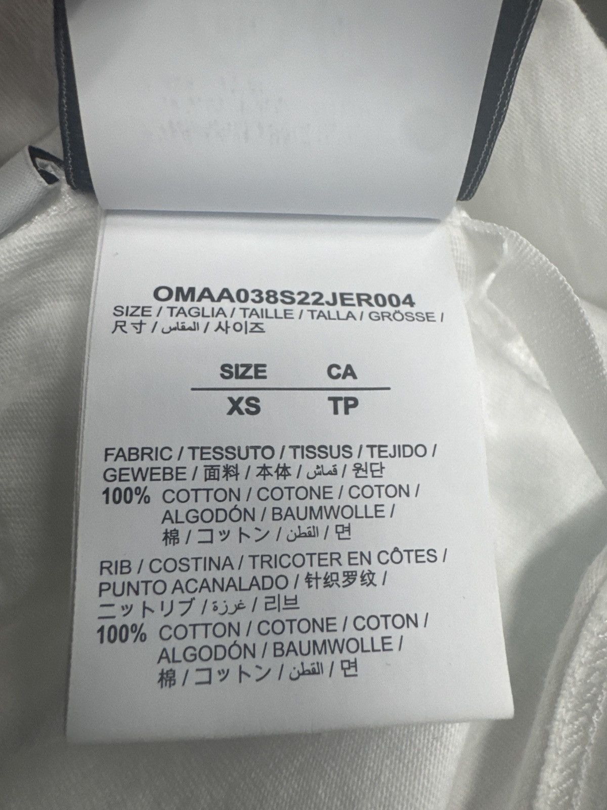 Off-White Off-White Blue Metal Arrow Over Slim Tee White / Light Blue Size US XS / EU 42 / 0 - 10 Thumbnail