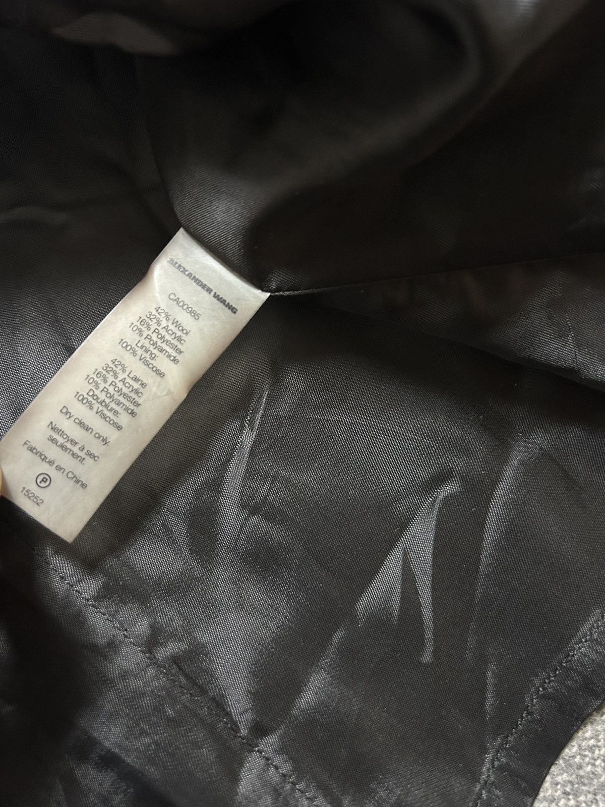 Alexander Wang Alexander Wang coat plaid wool grey with fringes Size US M / EU 48-50 / 2 - 6 Thumbnail