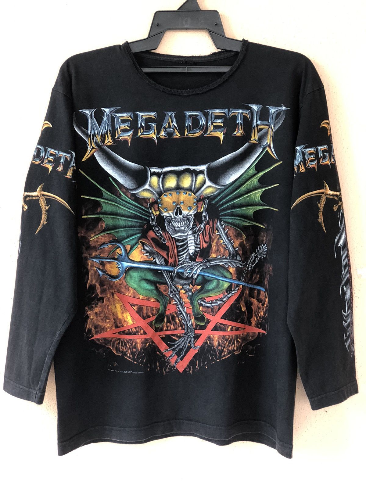Band Tees Vintage 90s Megadeth metal Band Tee Large Size US L / EU 52-54 / 3 - 2 Thumbnail