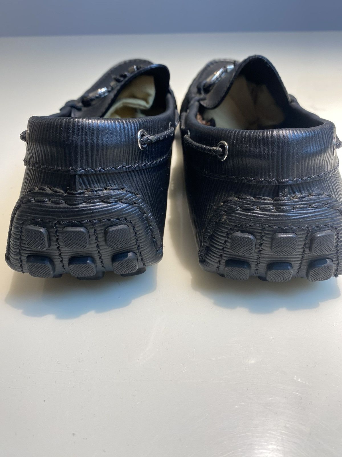 Louis Vuitton Louis Vuitton Black Epi Leather Braid Knot Detail Loafers Size US 10.5 / EU 43-44 - 7 Thumbnail