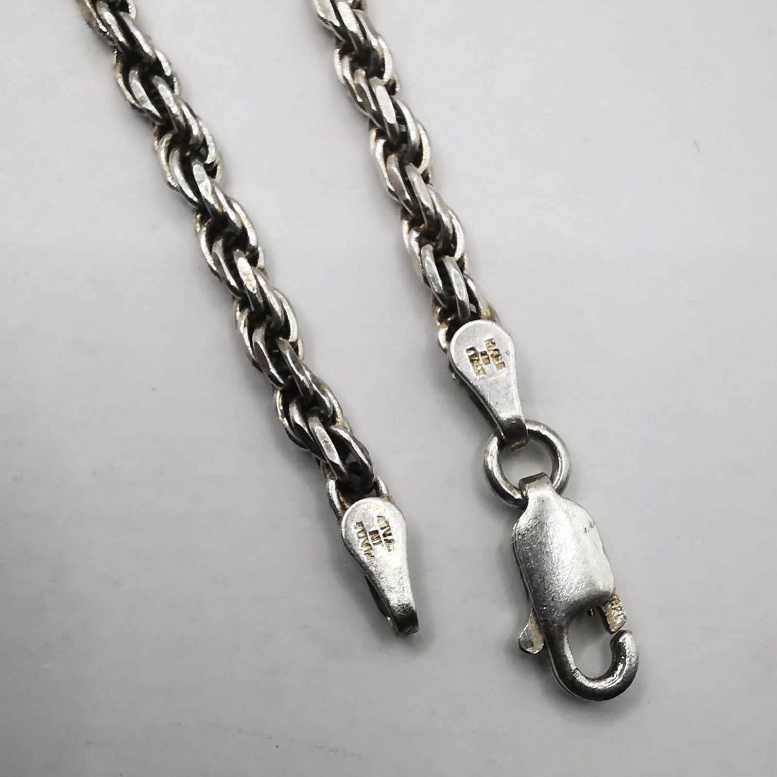 Sterling Silver Vintage Jewelry Chain, 925 Sterling Silver, Signed 13.54g Size ONE SIZE - 6 Thumbnail