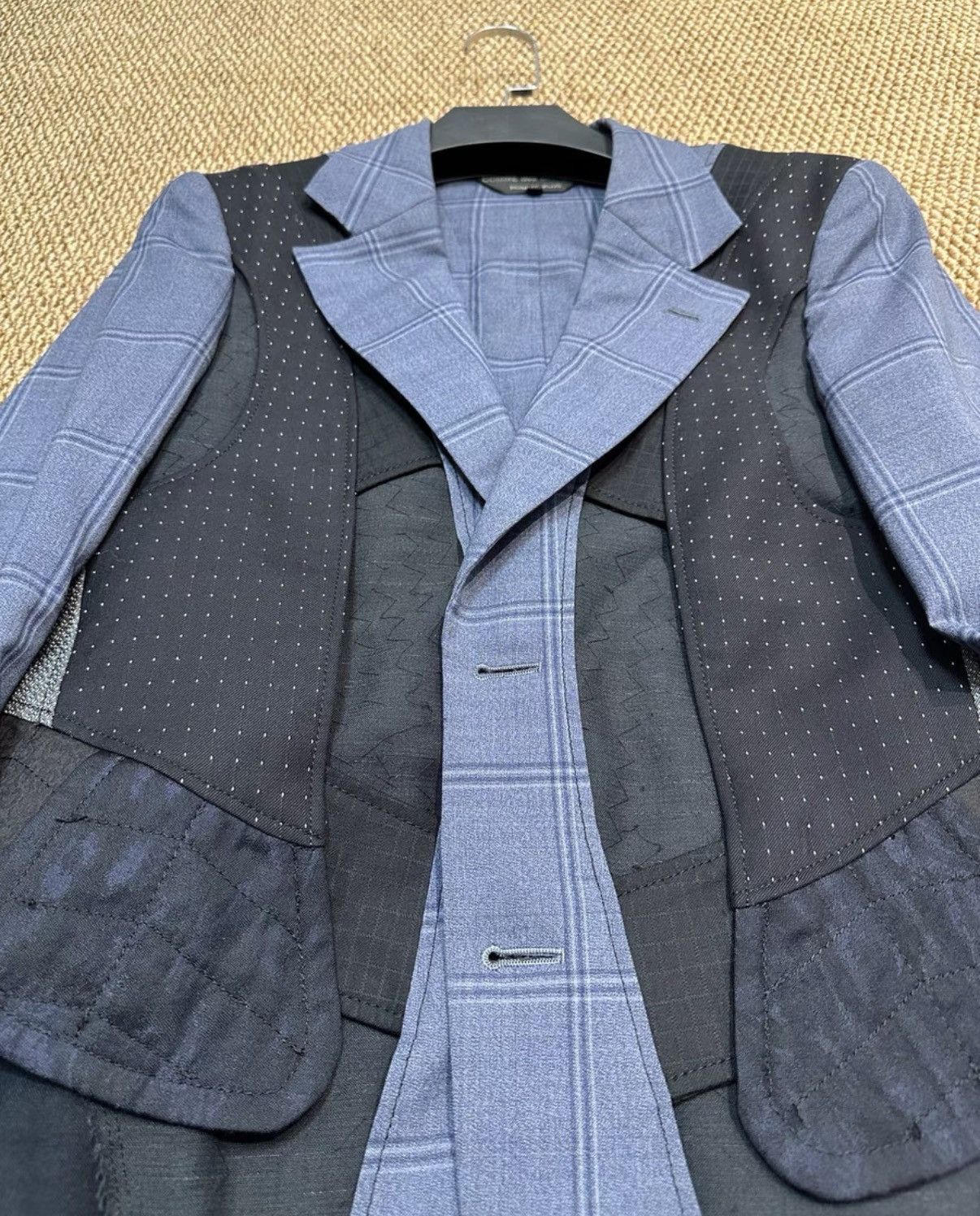 Comme des Garcons Homme Plus Comme des Garcons Homme Plus Multi-Material Jacket K23 Size US XS / EU 42 / 0 - 4 Thumbnail