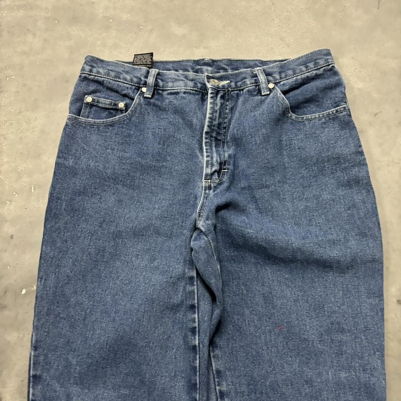 Japanese Brand × Vintage Crazy Vintage Y2K/2000s Grunge Medium Wash Bootcut Denim Jeans! Size US 32 / EU 48 - 5 Thumbnail