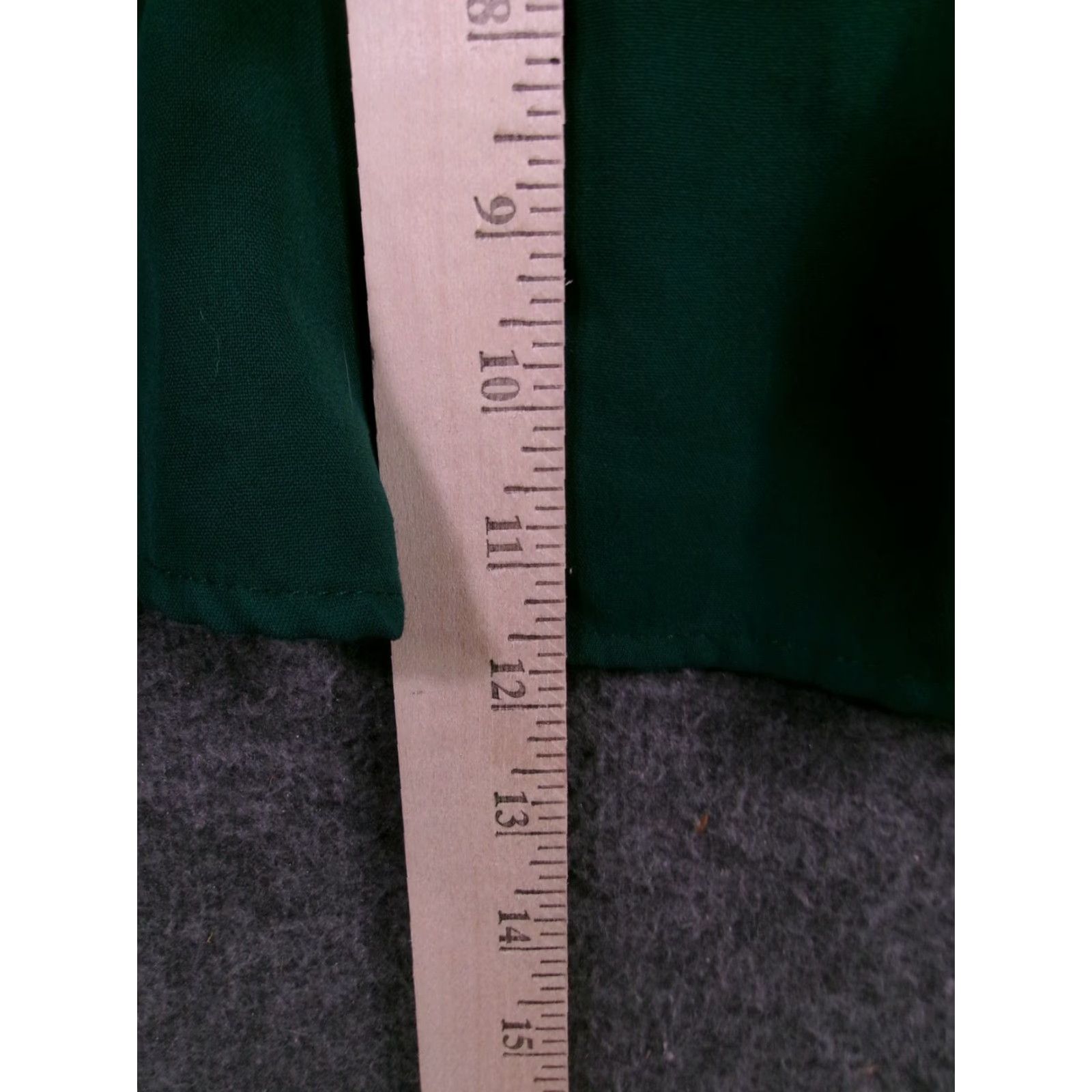 Vintage GOMORN Dress Women XL Green Wrap V-Neck Smocked Waist Maxi Cap Sleeve Fit Size XL / US 12-14 / IT 48-50 - 7 Thumbnail