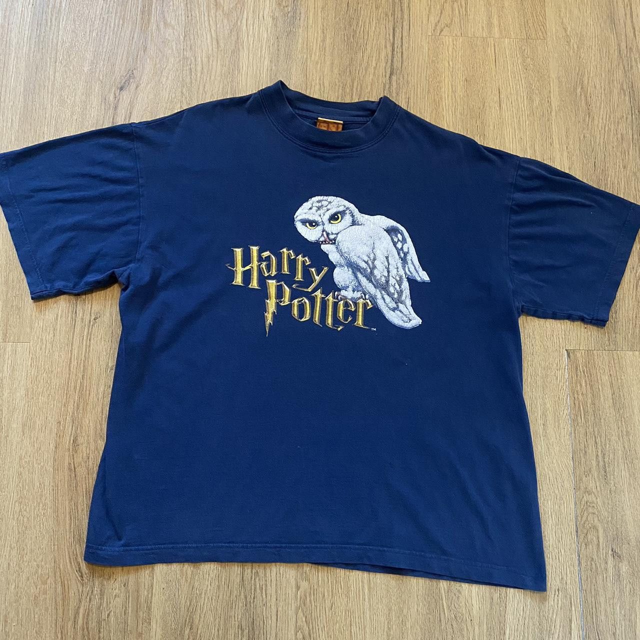 Hanes 2001 Harry Potter Philosophiers Stone owl t-shirt Size US L / EU 52-54 / 3 - 1 Thumbnail