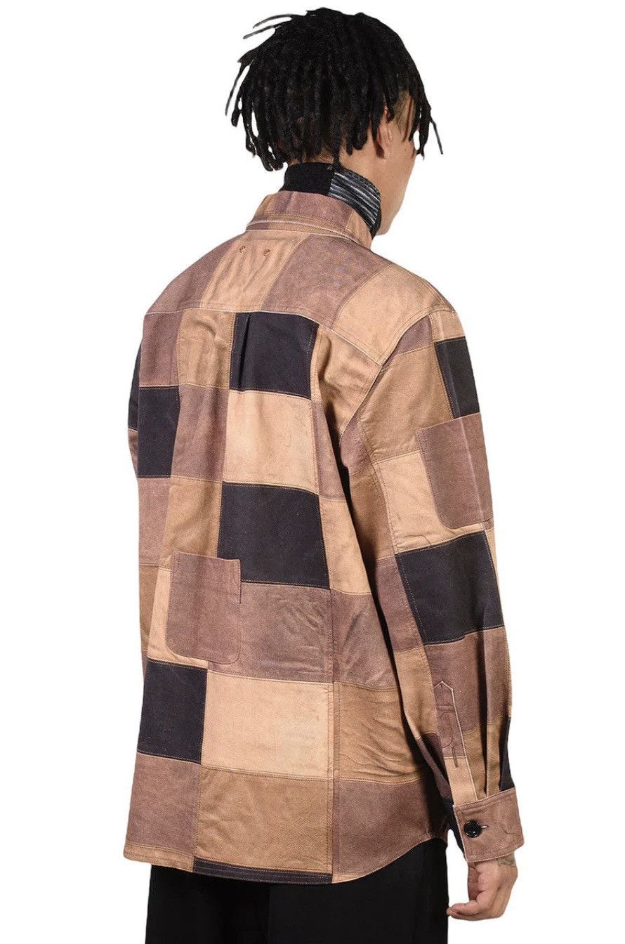 Andersson Bell × Designer Andersson Bell leather patchwork print shirt Size US S / EU 44-46 / 1 - 2 Thumbnail