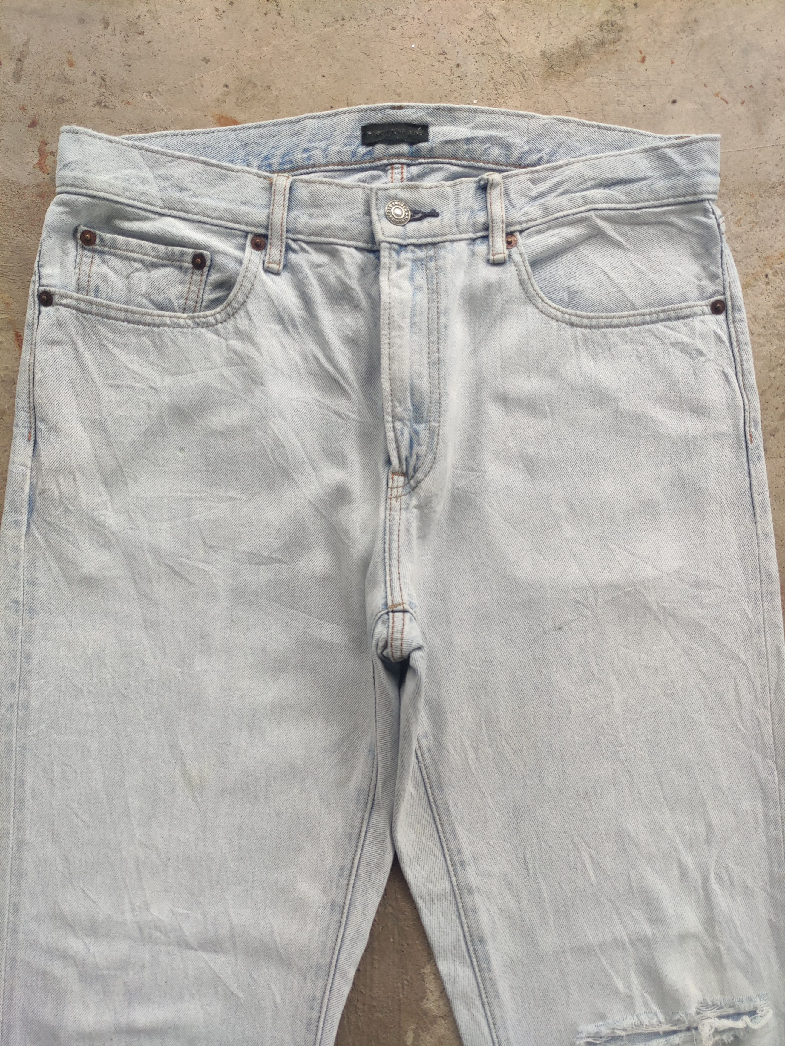 Japanese Brand Vintage Japanese Distressed Faded Denim Pants W34 Size US 34 / EU 50 - 3 Thumbnail