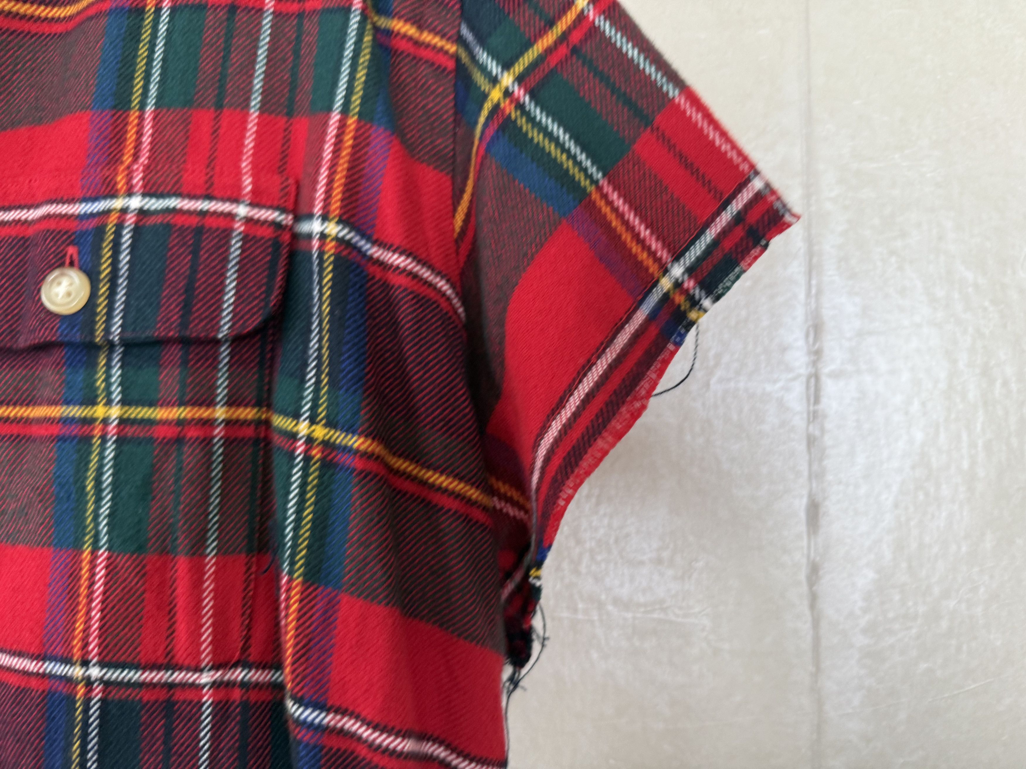 Ralph Lauren Ralph Lauren Cut Off Plaid Flannel Button Down Size US XL / EU 56 / 4 - 4 Thumbnail