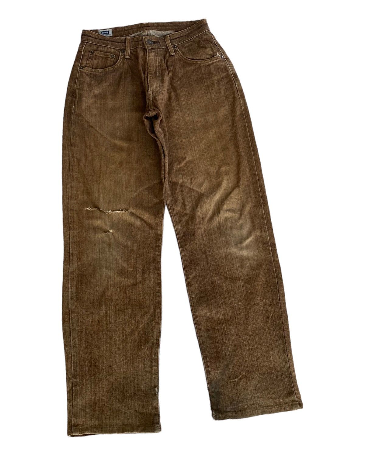 Hysteric Glamour BAGGY TROUSER EDWIN DISTRESSED DENIM JEANS Size US 29 - 2 Thumbnail