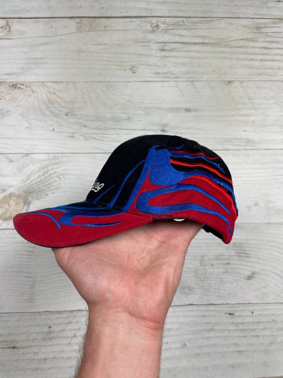 Vintage Vintage Racing Cap 90s F1 Nascar Size ONE SIZE - 7 Thumbnail