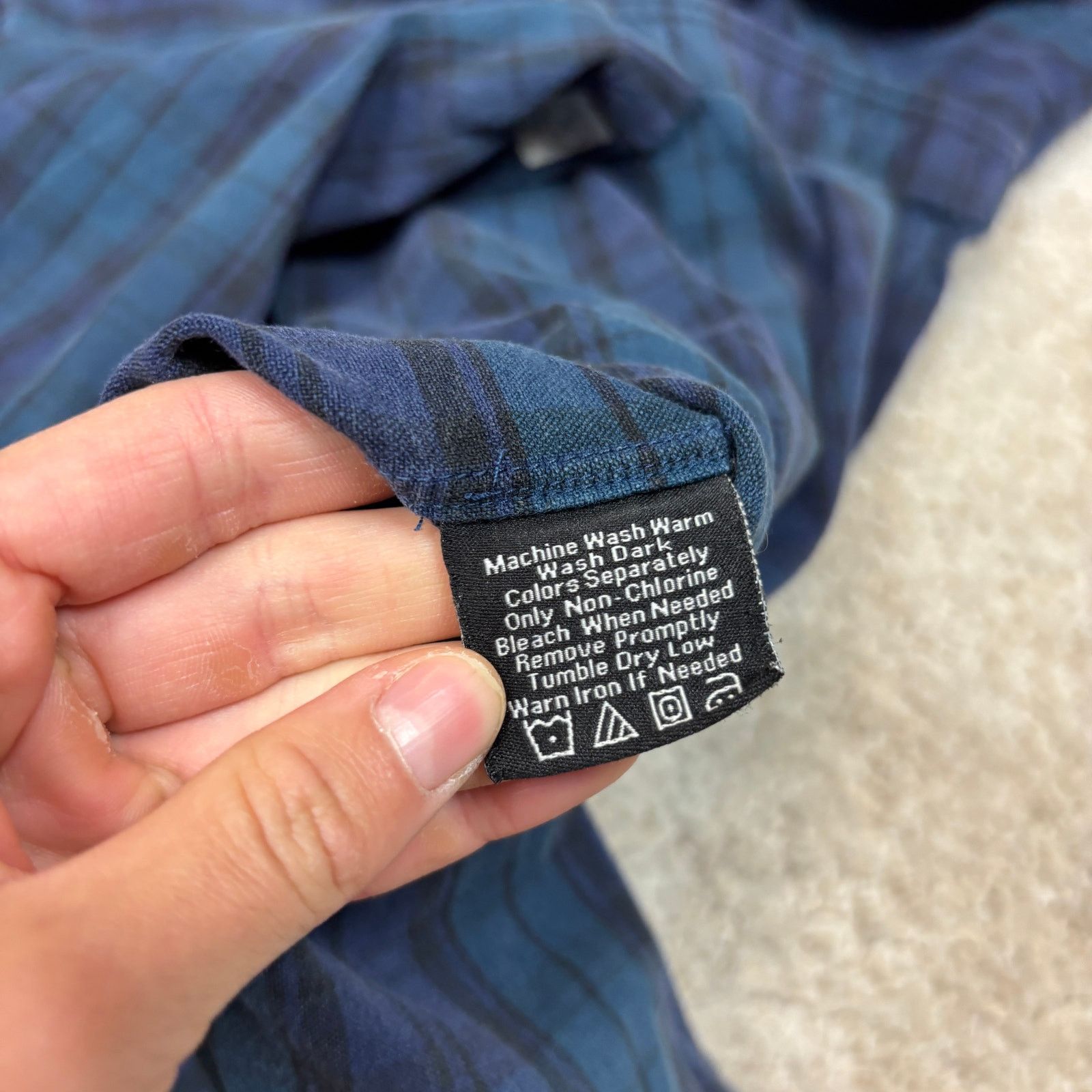 Todd Snyder Todd Snyder One Pocket Blue Plaid Flannel Shirt Men's XL Size US XL / EU 56 / 4 - 7 Thumbnail