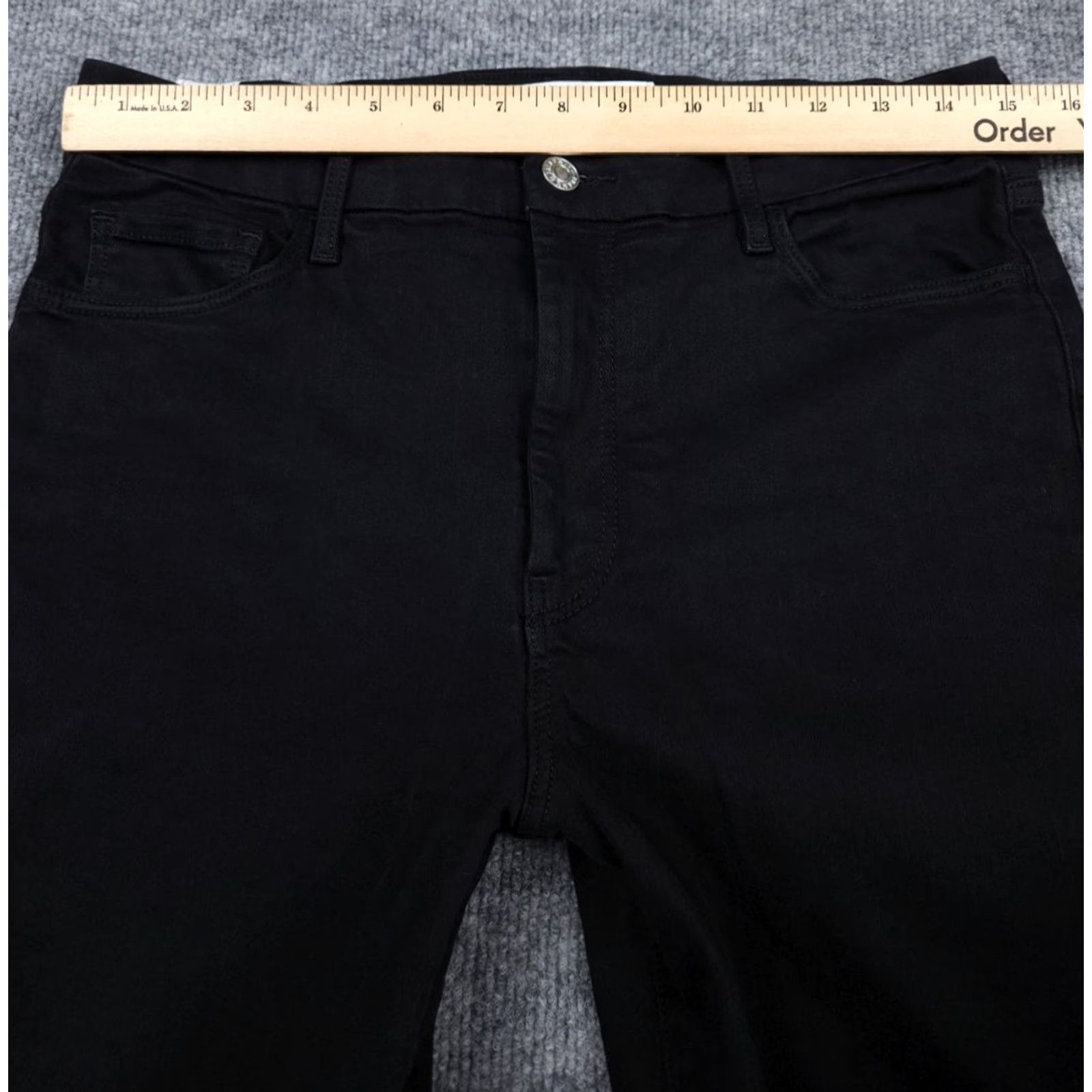Frank & Eileen Frank & Eileen Sligo Jeans Pants Women's 30 Black Cotton Stretch Denim 5-Pocket Regular Skinny Jeans” Size 30" / US 8 / IT 44 - 7 Thumbnail