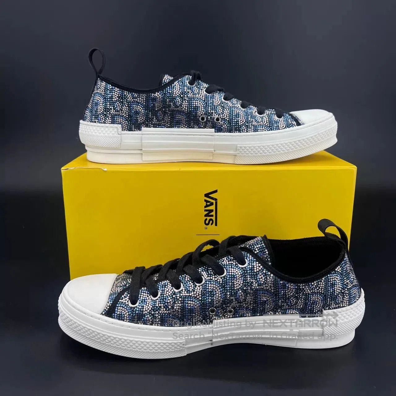 Dior Multi Colored Low-Top Sneakers with Sparkle Detail. Size US 10 / EU 43 - 2 Thumbnail