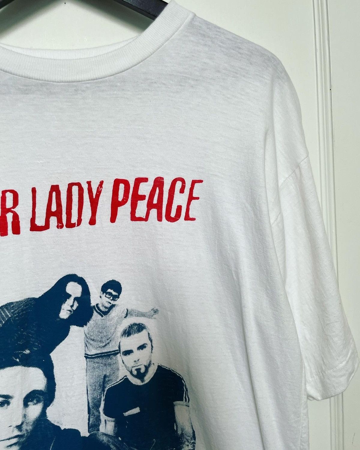 image of Rock Tees x Vintage Our Lady Peace Tee 90's Single Stitched in White, Men's (Size Large)